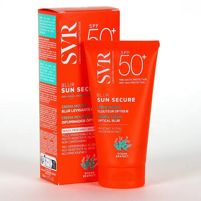SVR SVR Sun Secure Blur Unparfümierte getönte Sonnencreme LSF 50 50 ml Haarfarbe