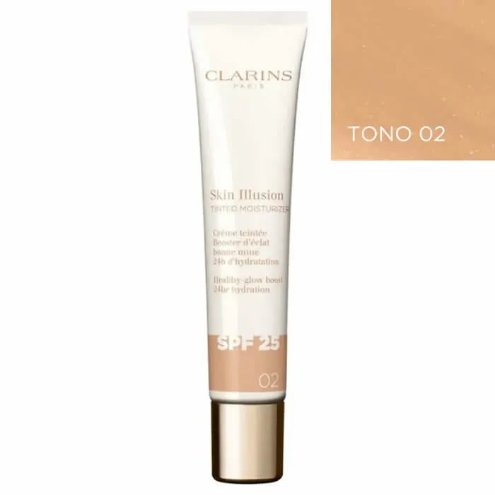 CLARINS Clarins Skin Illusion Tinted Moisturizer SPF 25 Farbton 02 40 ml Haarfarbe