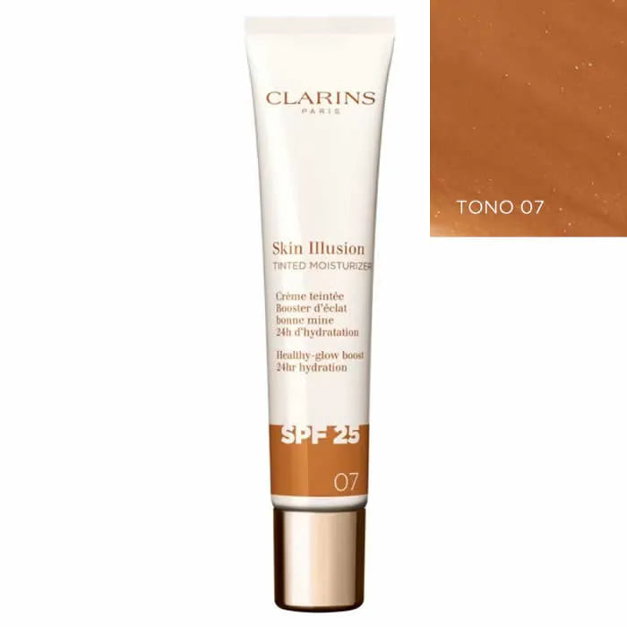 CLARINS Clarins Skin Illusion Tinted Moisturizer SPF 25 Ton 07 40 ml leichte getönte Haarfarbe