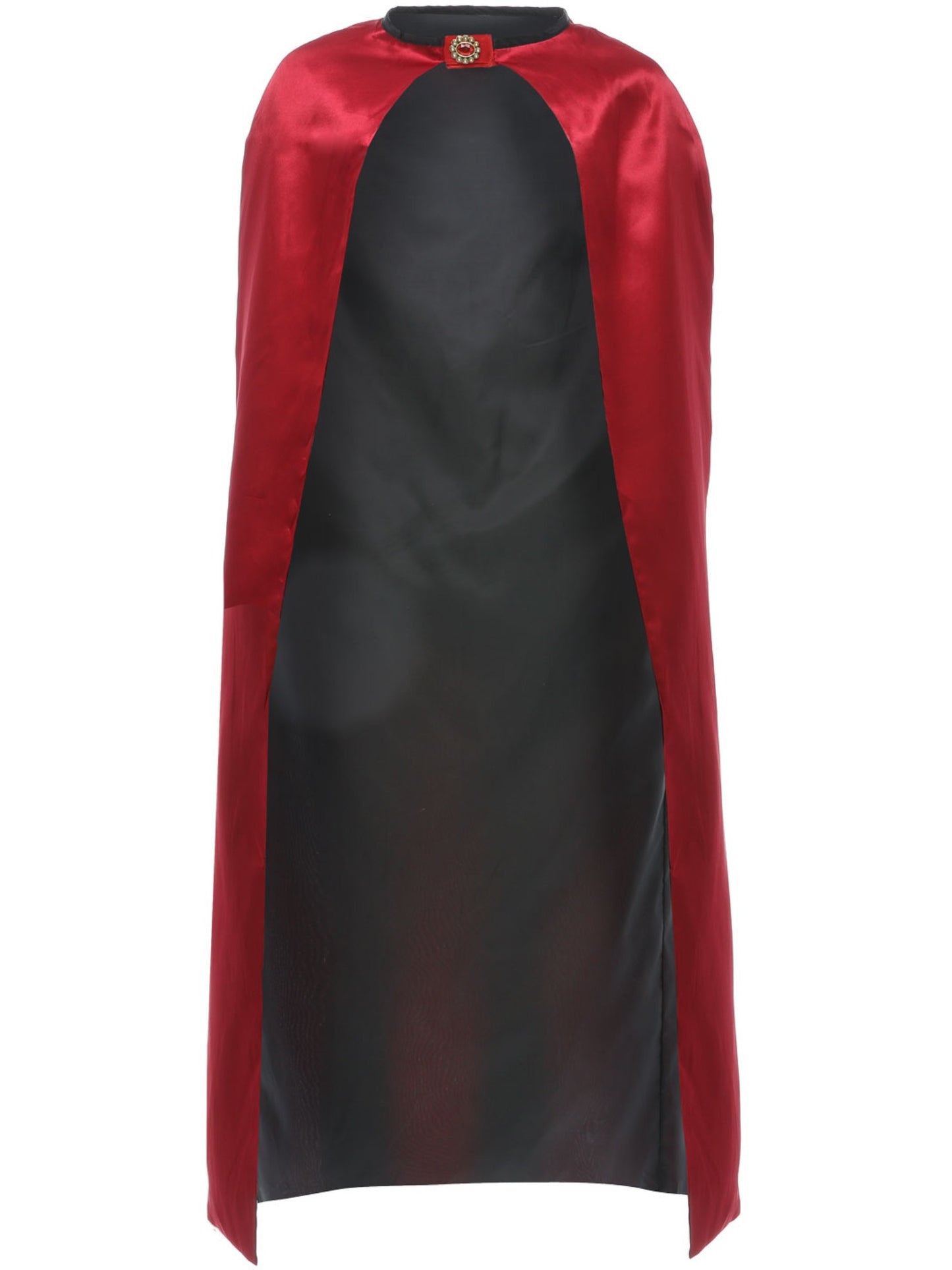 Smiffys Reversible Cape, Red & Black für Damen