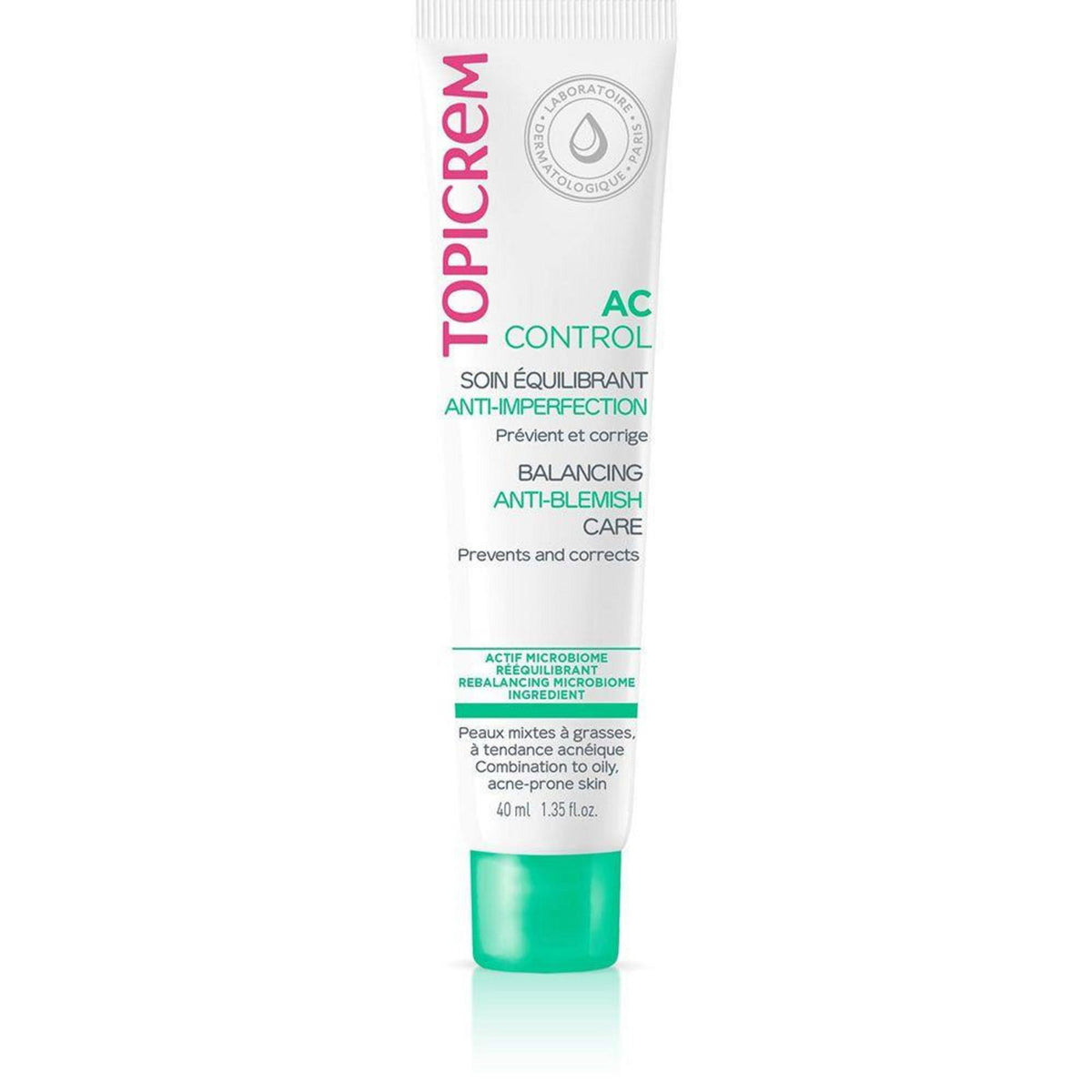 Topicrem, AC Control Balancing Care, Hydrating, Mattifying, Purifying, Daily, Cream, For Face, 40 ml