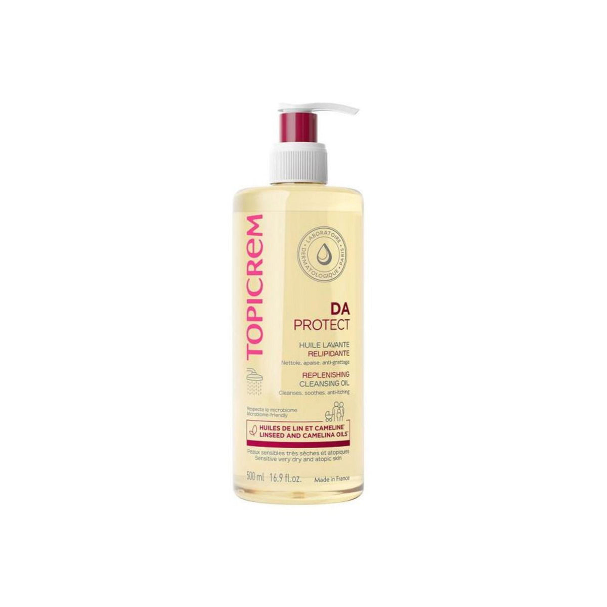 Topicrem, Da Protect, Cleansing & Nourishing, Shower Oil, For Dry Skin, 500 ml