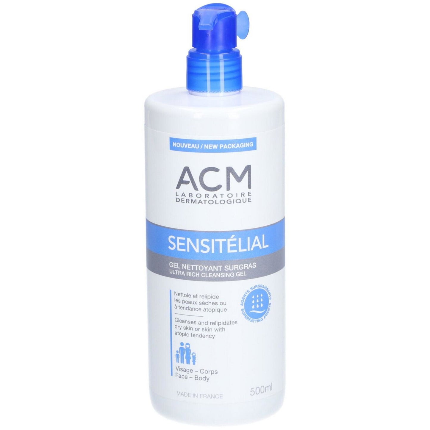 Laboratoire ACM Laboratoire ACM, Sensitelial, Reinigung, Duschgel, Sehr trockene bis potenziell atopische empfindliche Haut,