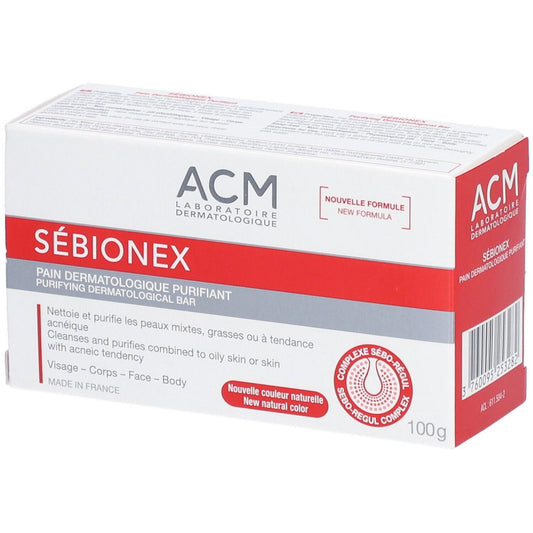 Laboratoire ACM Laboratoire ACM, Sebionex, Reinigung, Reinigungsriegel, Für das Gesicht, 100 g Regular