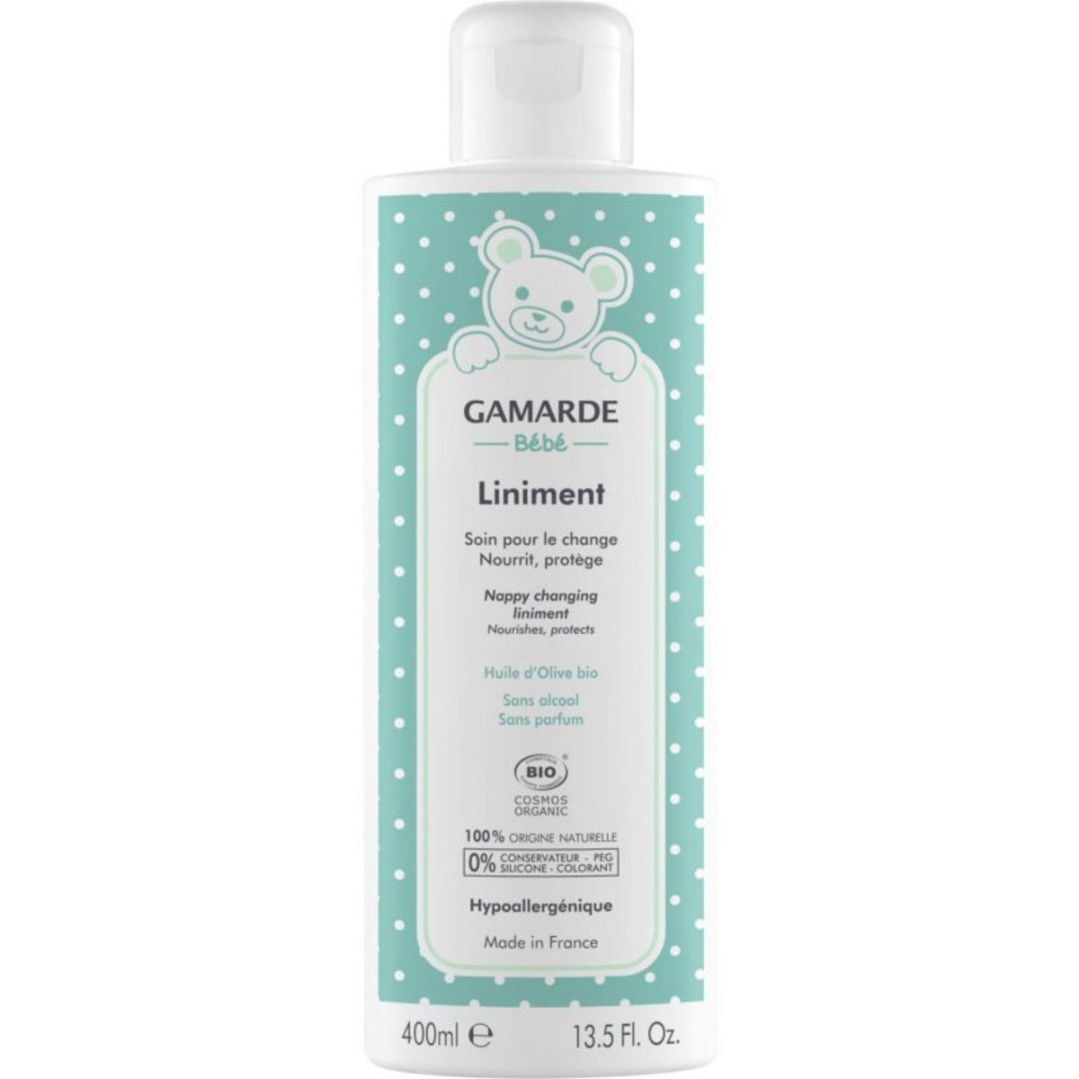 Gamarde, Baby Liniment, Bio, Nährt und schützt, Tägliche Windelwechsel, Lotion, 400 ml