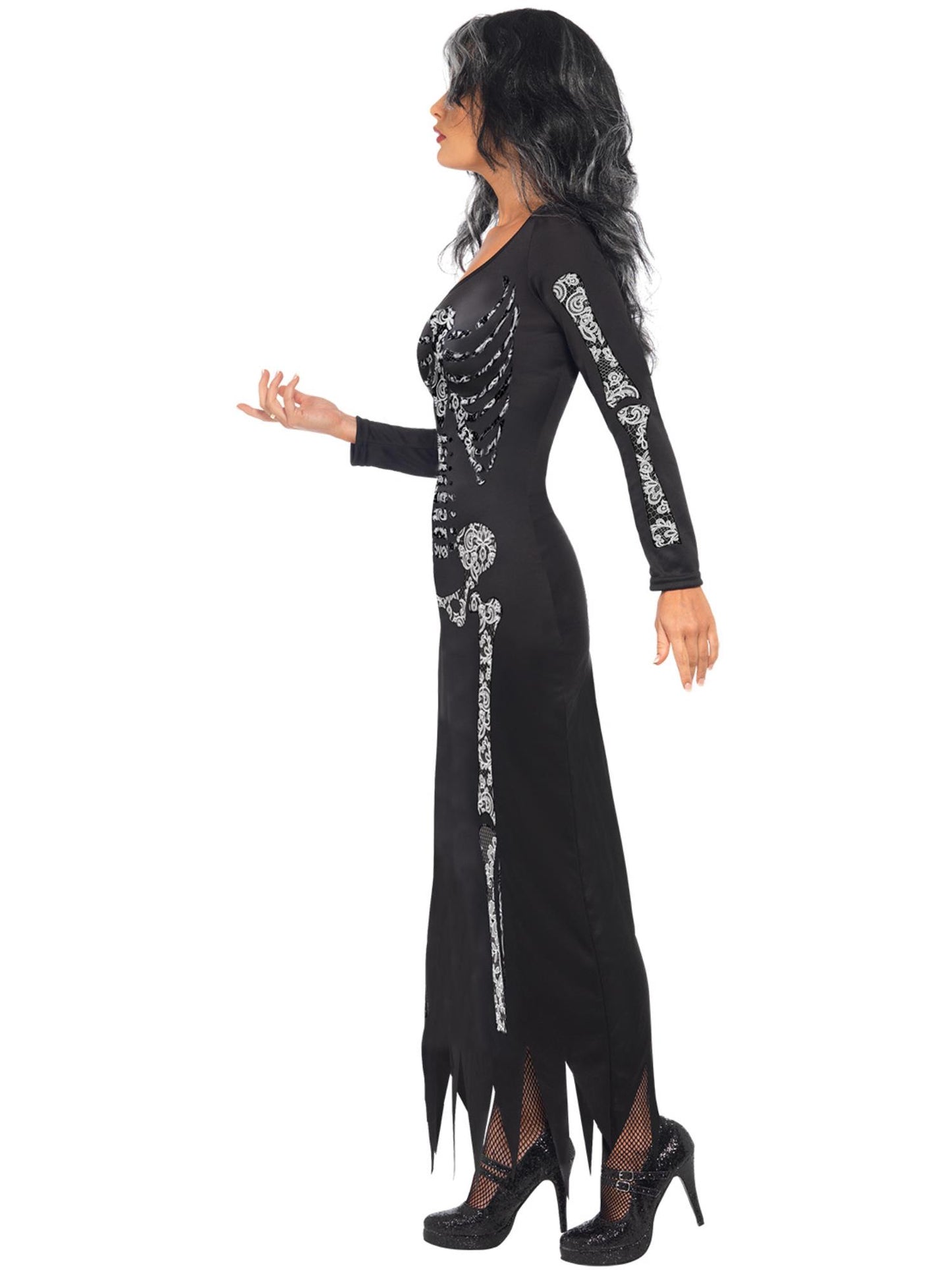 Smiffys Skeleton Costume, Black CS für Damen