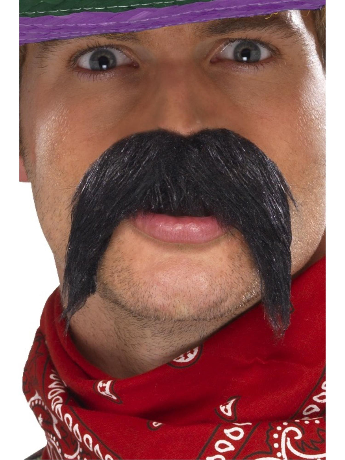 Smiffys Big & Bushy Gringo Tash, Black CD für Herren