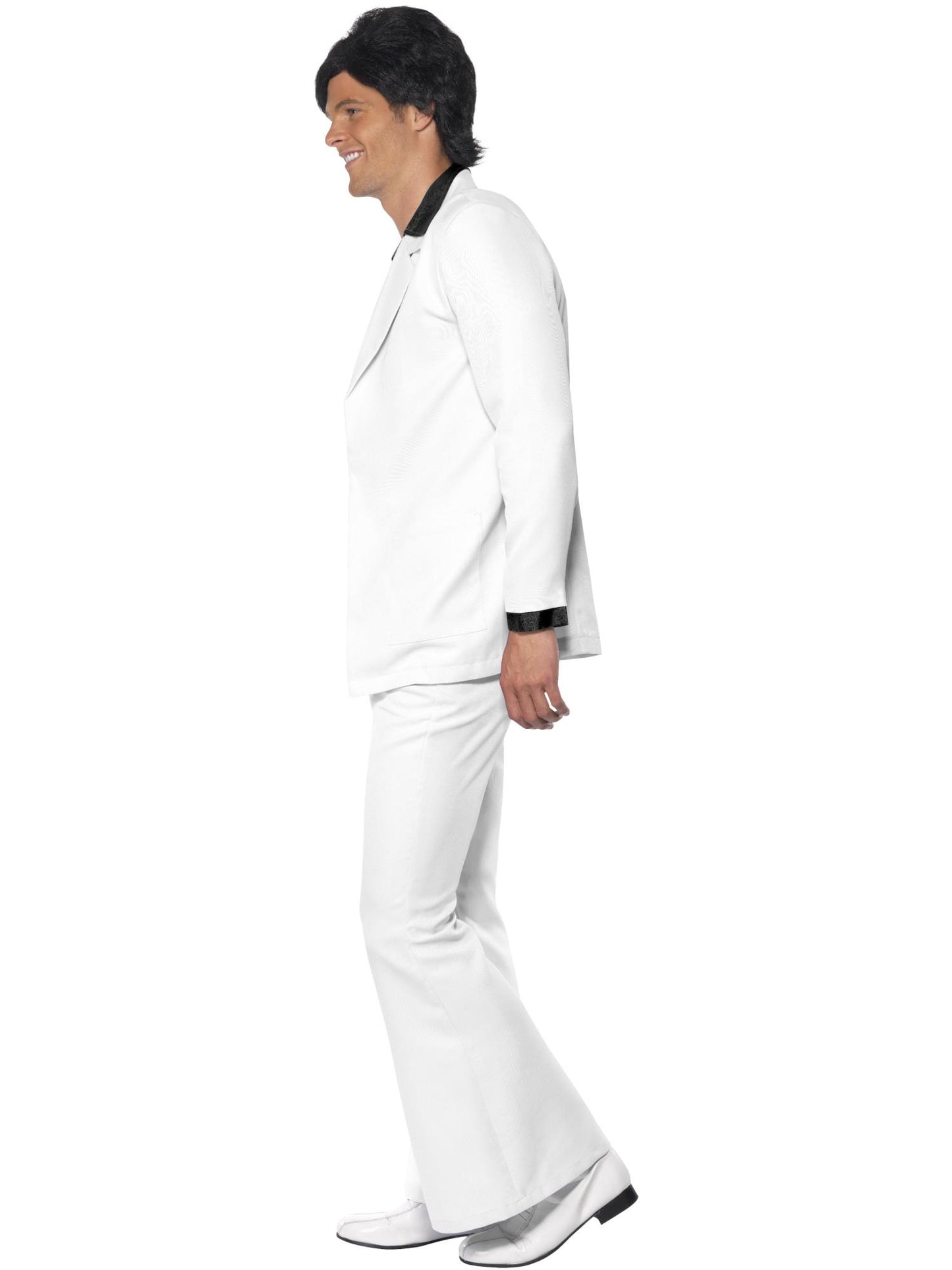 Smiffys 1970S 70s Suit Costume, White CS für Herren