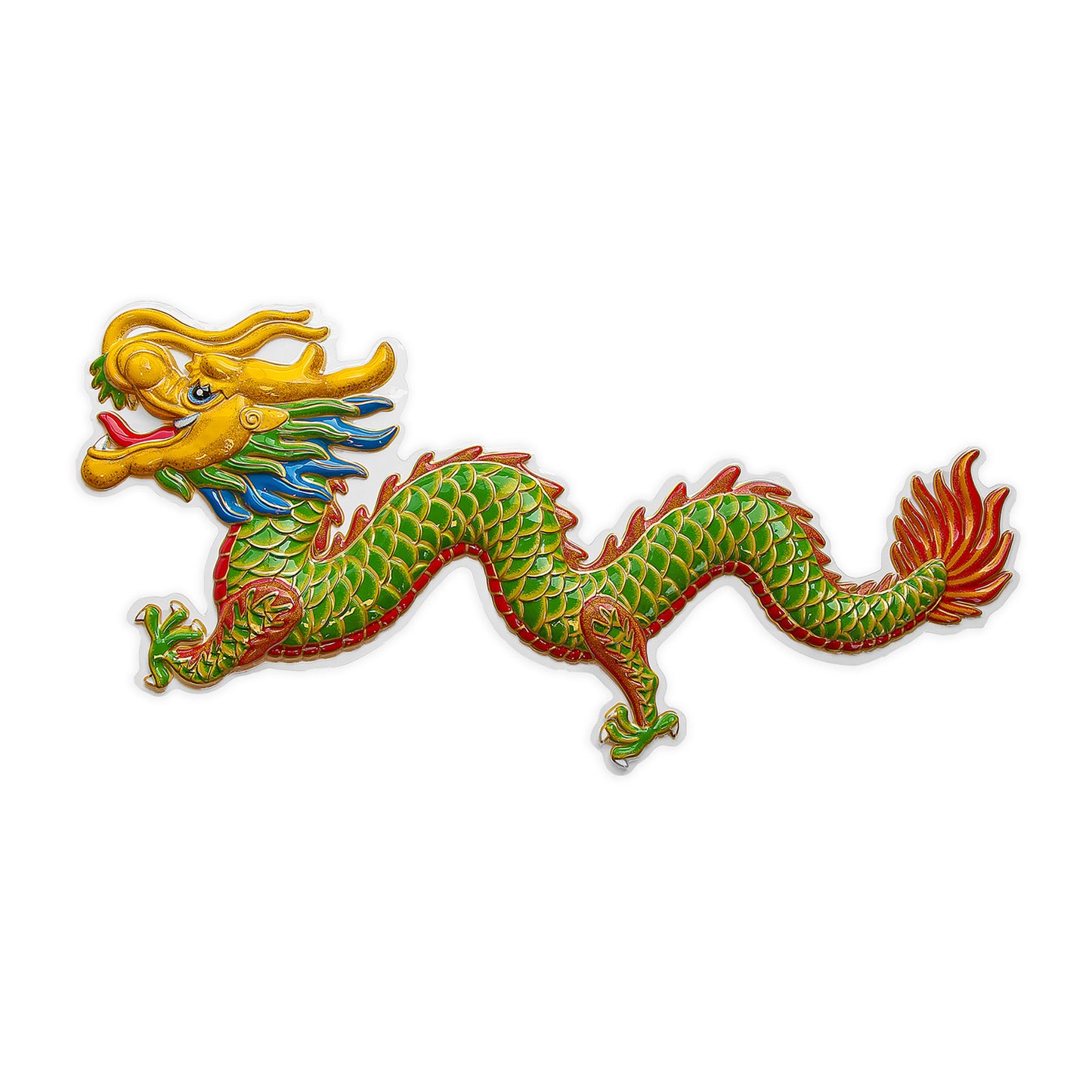 "3D DRACHE" 100x42 cm – Vorderansicht