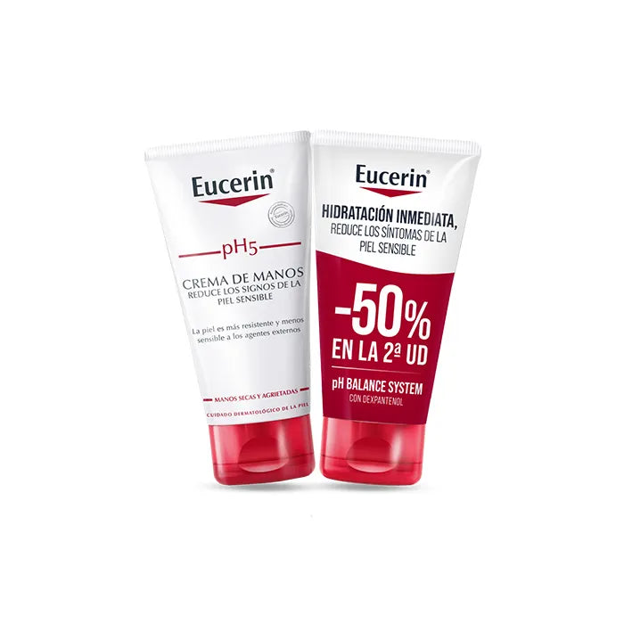 EUCERIN Eucerin pH5 Handcreme 2 x 75 ml pflegende Handcreme für empfindliche Haut