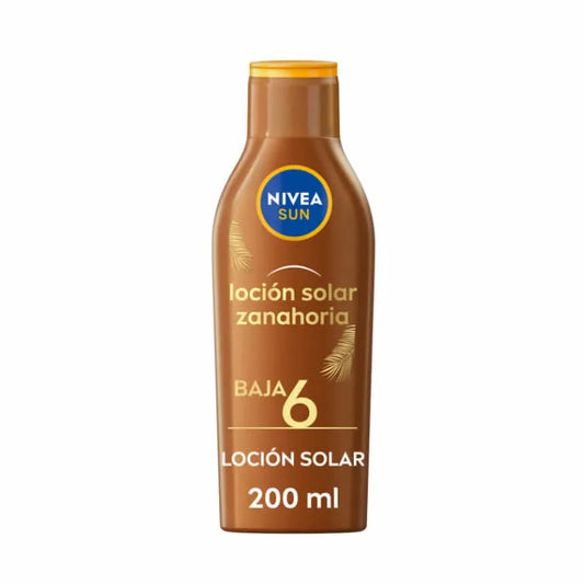 NIVEA NIVEA Sun Lotion Milchkarotte SPF 6 200 ml Sonnenschutzmilch Bodylotion