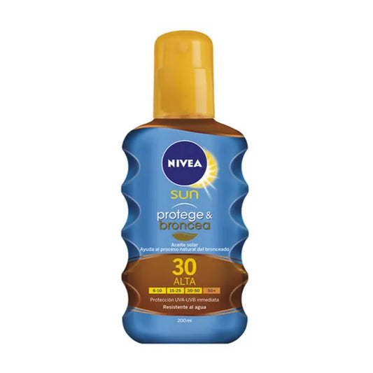NIVEA NIVEA Sun Schutz und Bräune Sonnenöl Spray SPF 30 200 ml Sonnenpflege