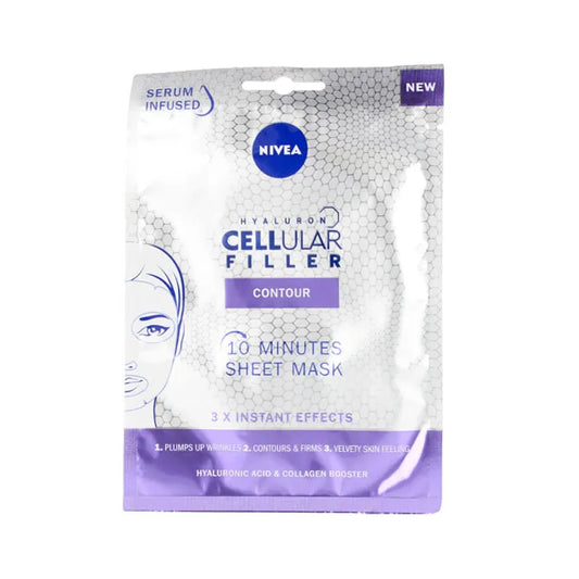 NIVEA Hyaluron Cellular Filler Contour Gesichtsmaske für die Gesichtskontur