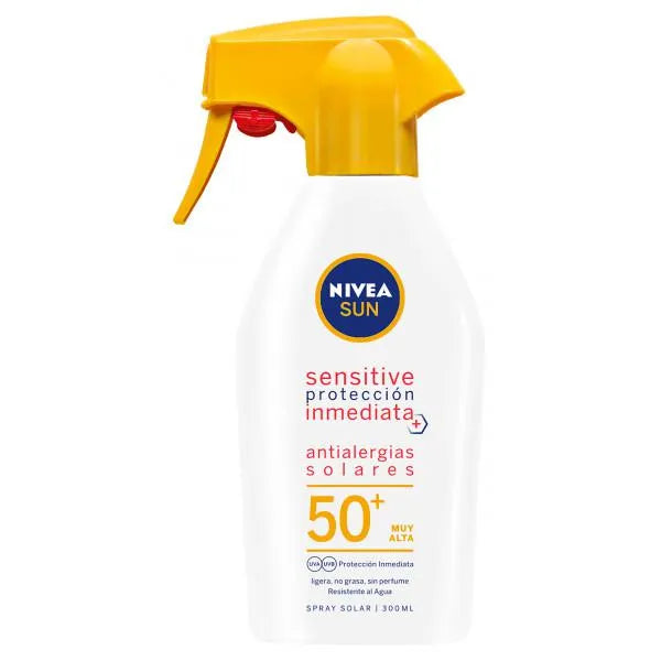 NIVEA NIVEA Sensitive Sonnenschutz Spray LSF 50 Pistola 270 ml Antiallergisch Kosmetik