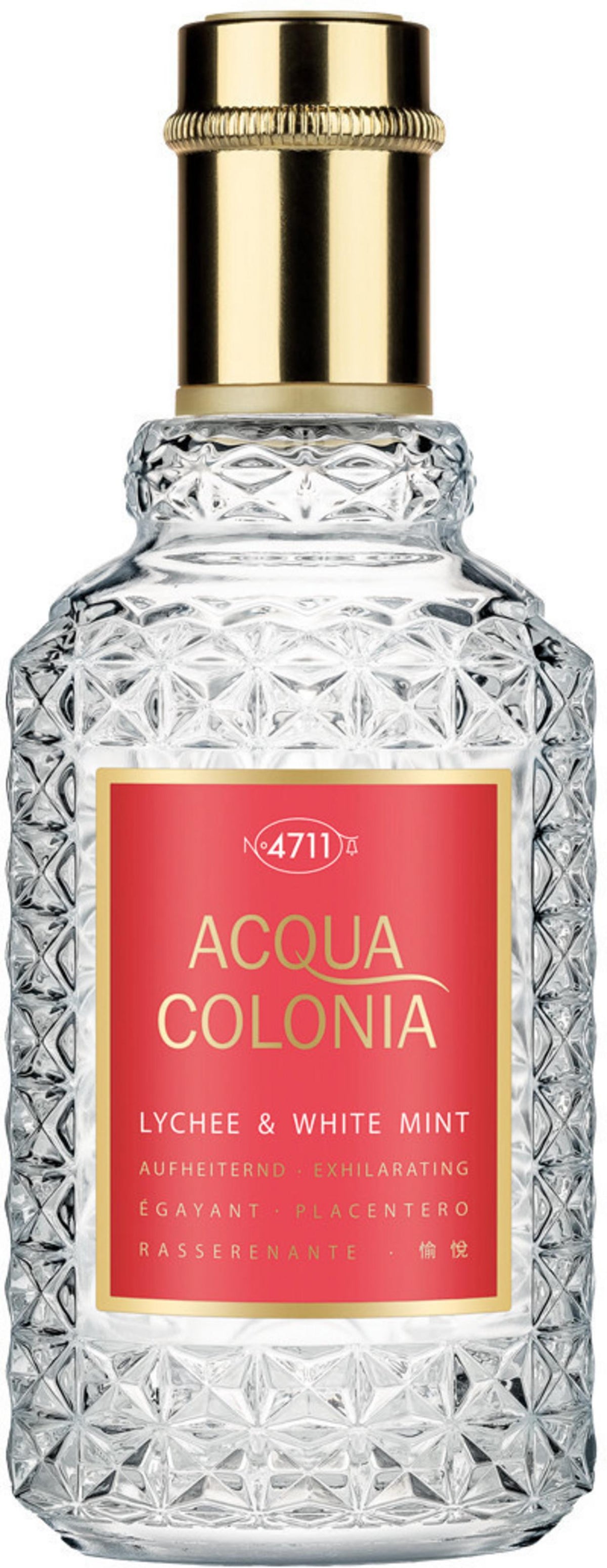 4711, Acqua Colonia Lychee & White Mint, Eau de Cologne, Unisex, 50 ml