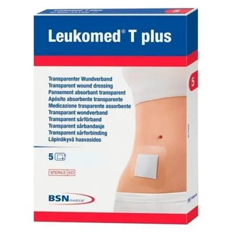 BSN MEDICAL BSN MEDICAL Leukomed T Plus transparenter absorbierender Wundverband 10 x 30 cm 5 Stück Kosmetik
