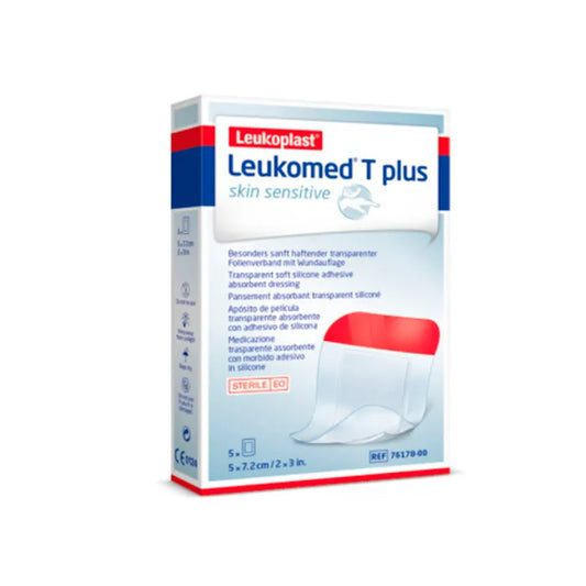 BSN MEDICAL BSN MEDICAL Leukomed T Plus Skin Sensitive Wundverband 5x7,2 cm 5 Stück Kosmetik