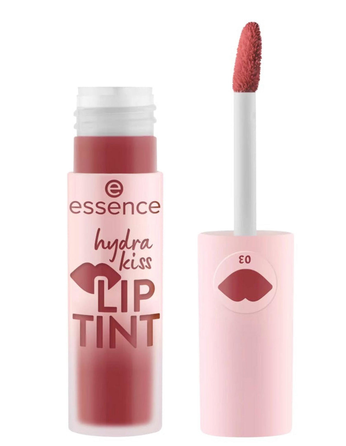 Essence, Hydra Kiss, Glänzend, Lipgloss, 03, Rosy Blossom, 4 ml