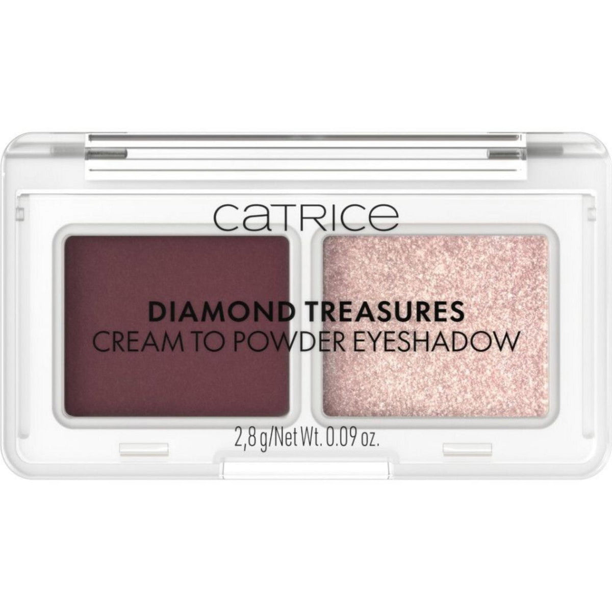 Catrice Diamond Treasures Eyeshadow Palette 060 Burgundy Glitz mit zwei Lidschattenfarben