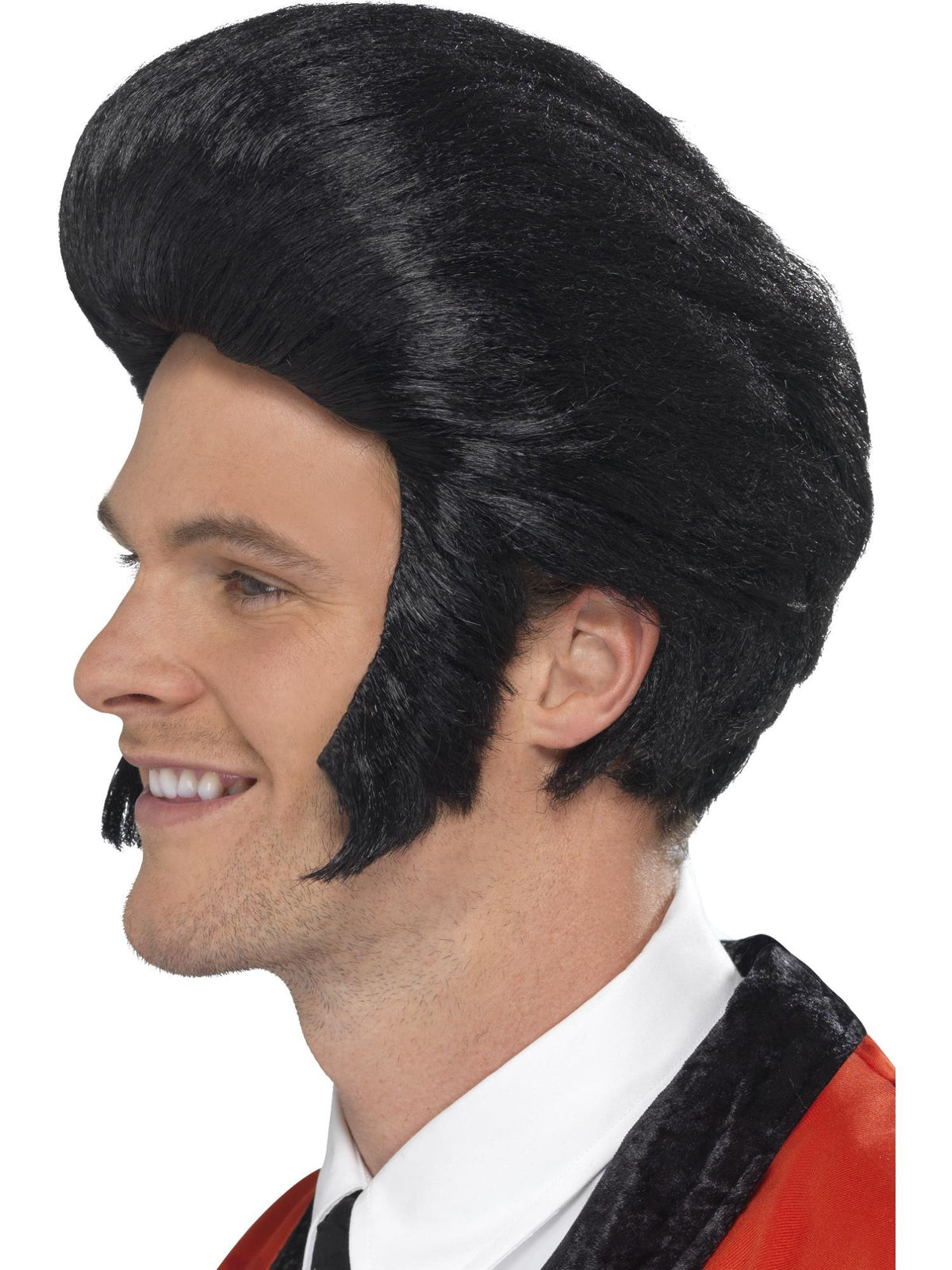 Smiffys 1950S 50s Quiff King Wig, Black für Herren
