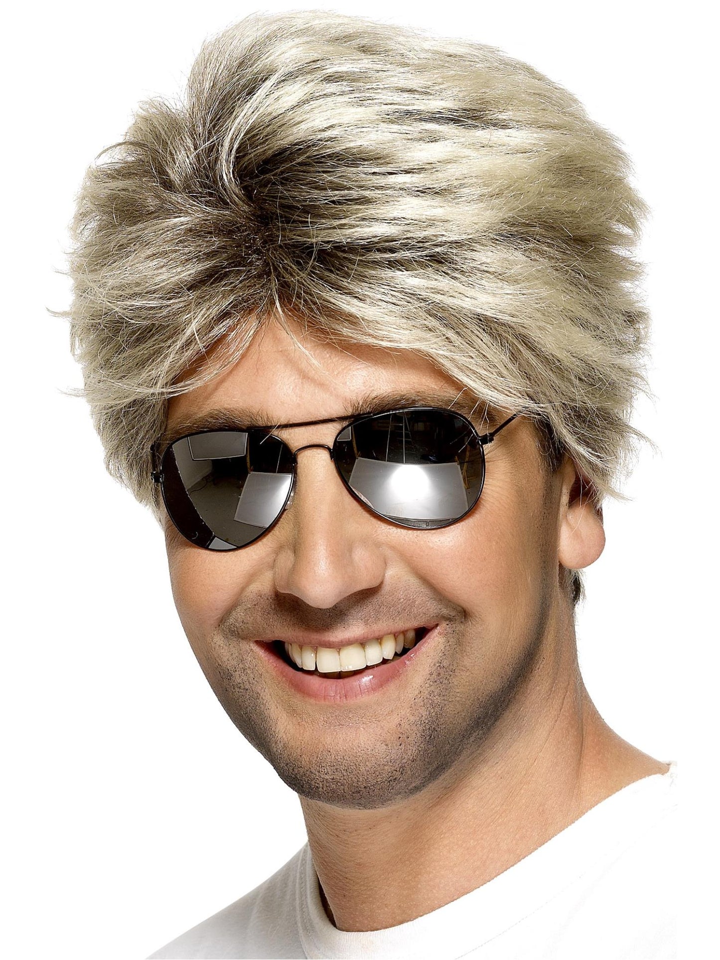 Smiffys 1980S 80s Street Wig, Blonde für Herren