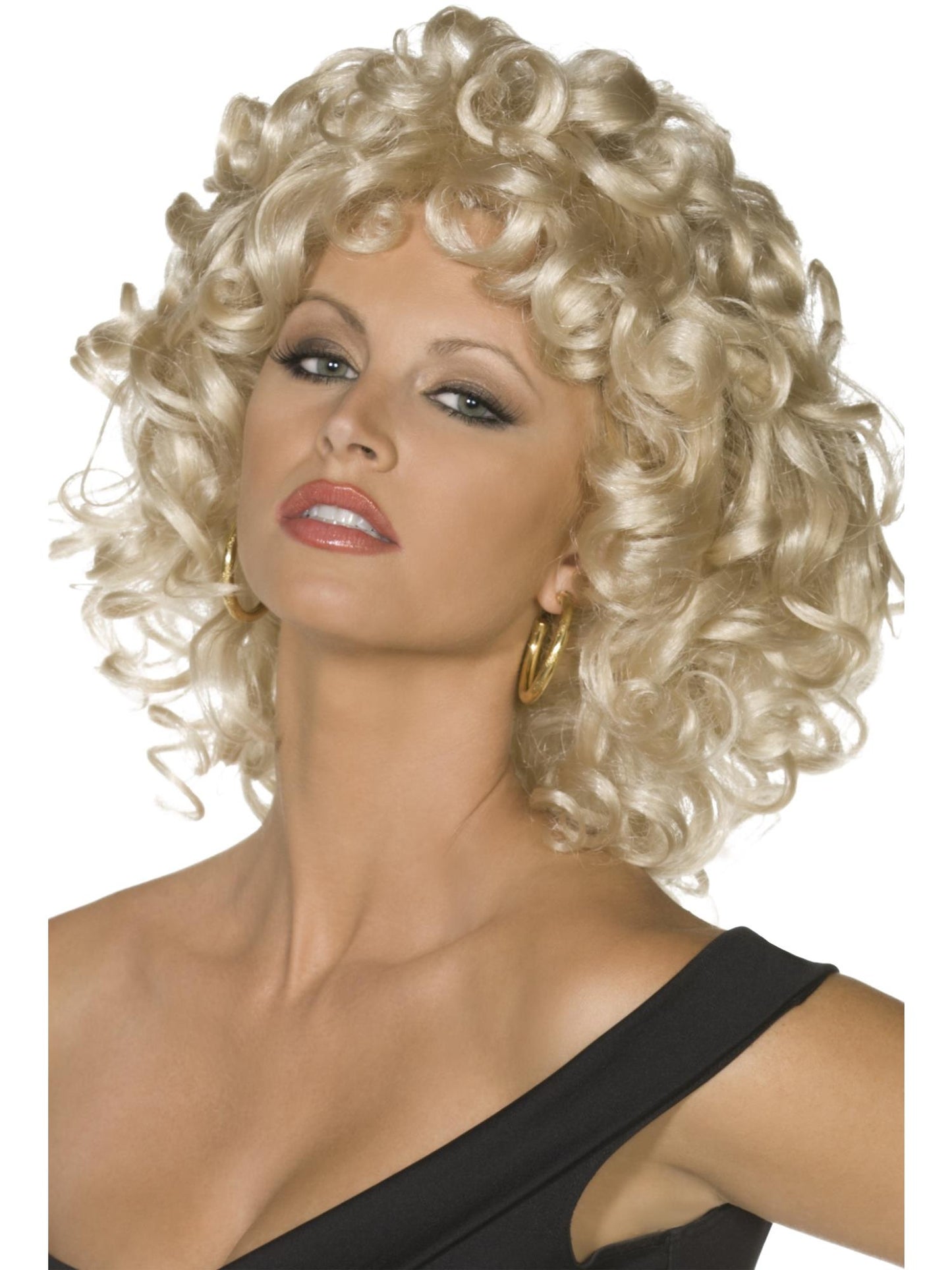 Smiffys Grease Sandy Last Scene Wig, Blonde für Damen