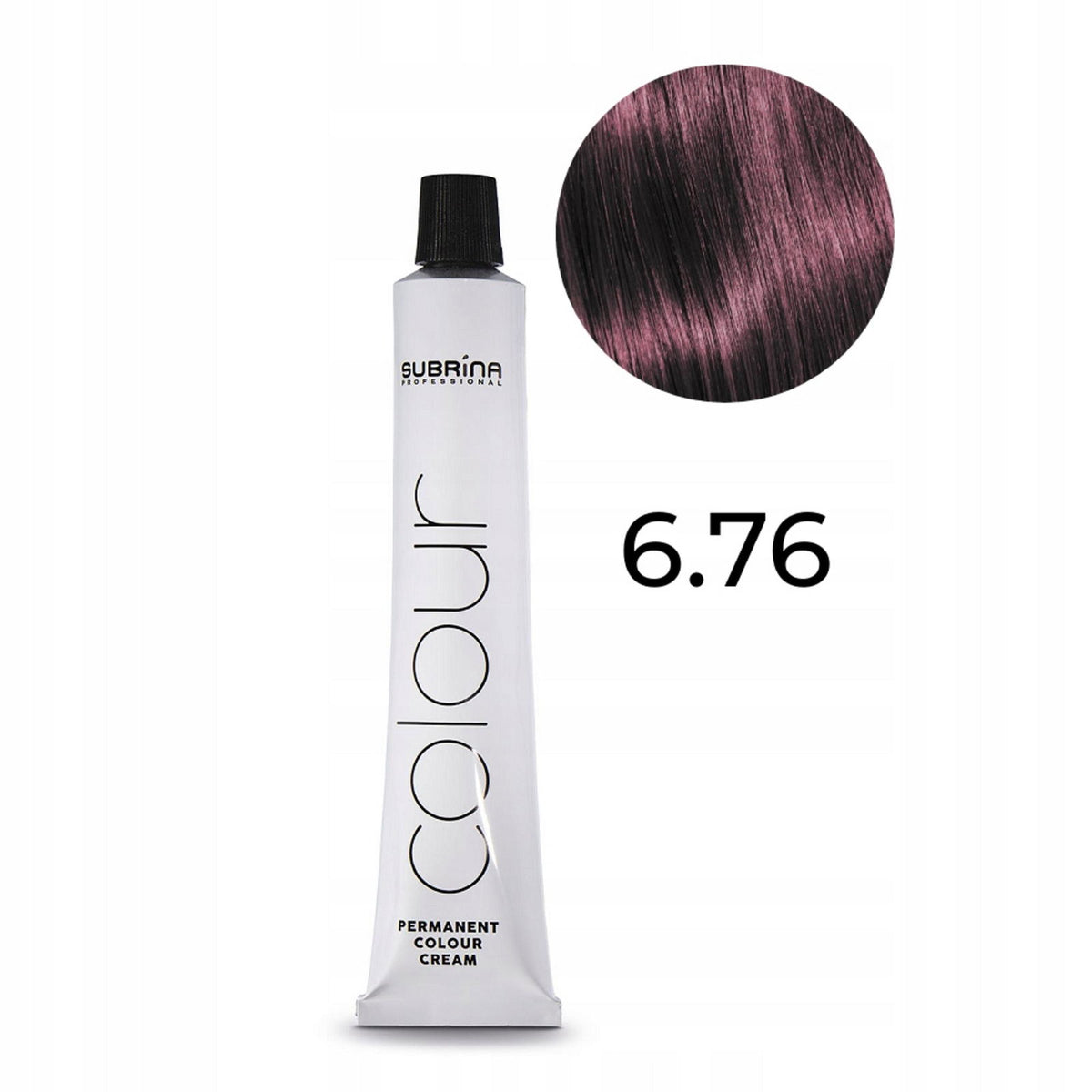 Subrina Professional, Permanent Colour, Argan, Permanente Haarfarbe, 6/76 Dark Blonde Violet Chestnut, 100 ml