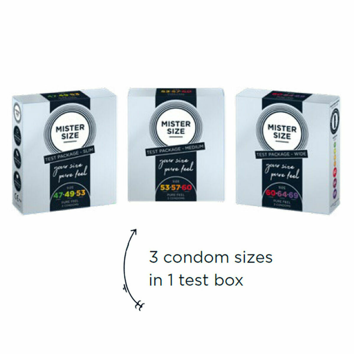 Kondome Mister Size Test Packege Slim