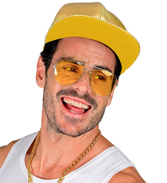 Goldene holografische Basecap mit verstellbarem Verschluss
