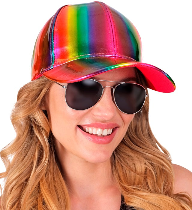 Regenbogen holografische Basecap mit schillerndem Effekt