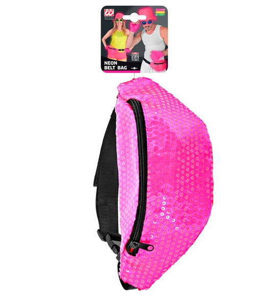 NEON PINKE PAILLETTEN GÜRTELTASCHE Neon - Pink