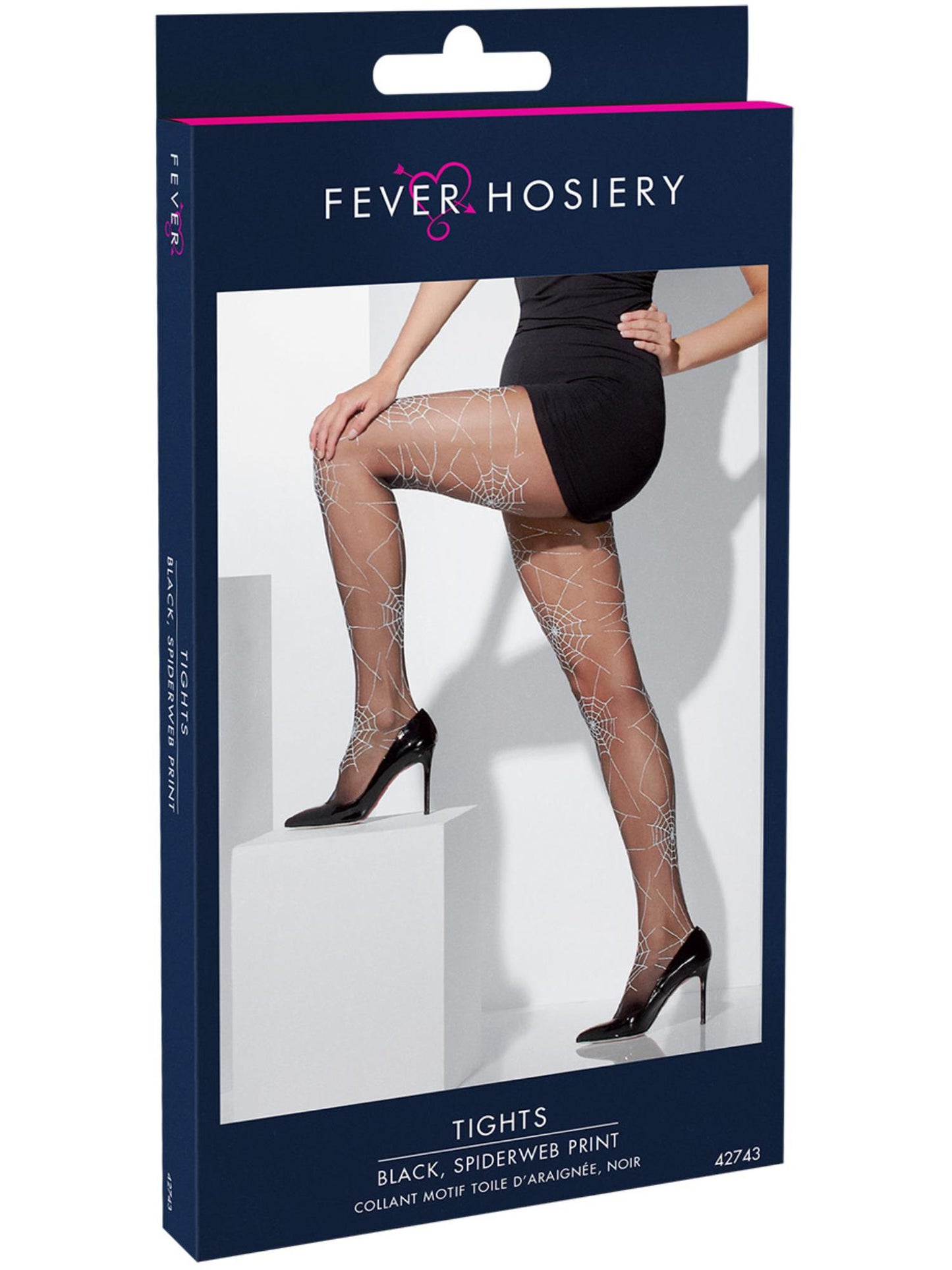Smiffys FEVER Tights, Black für Damen