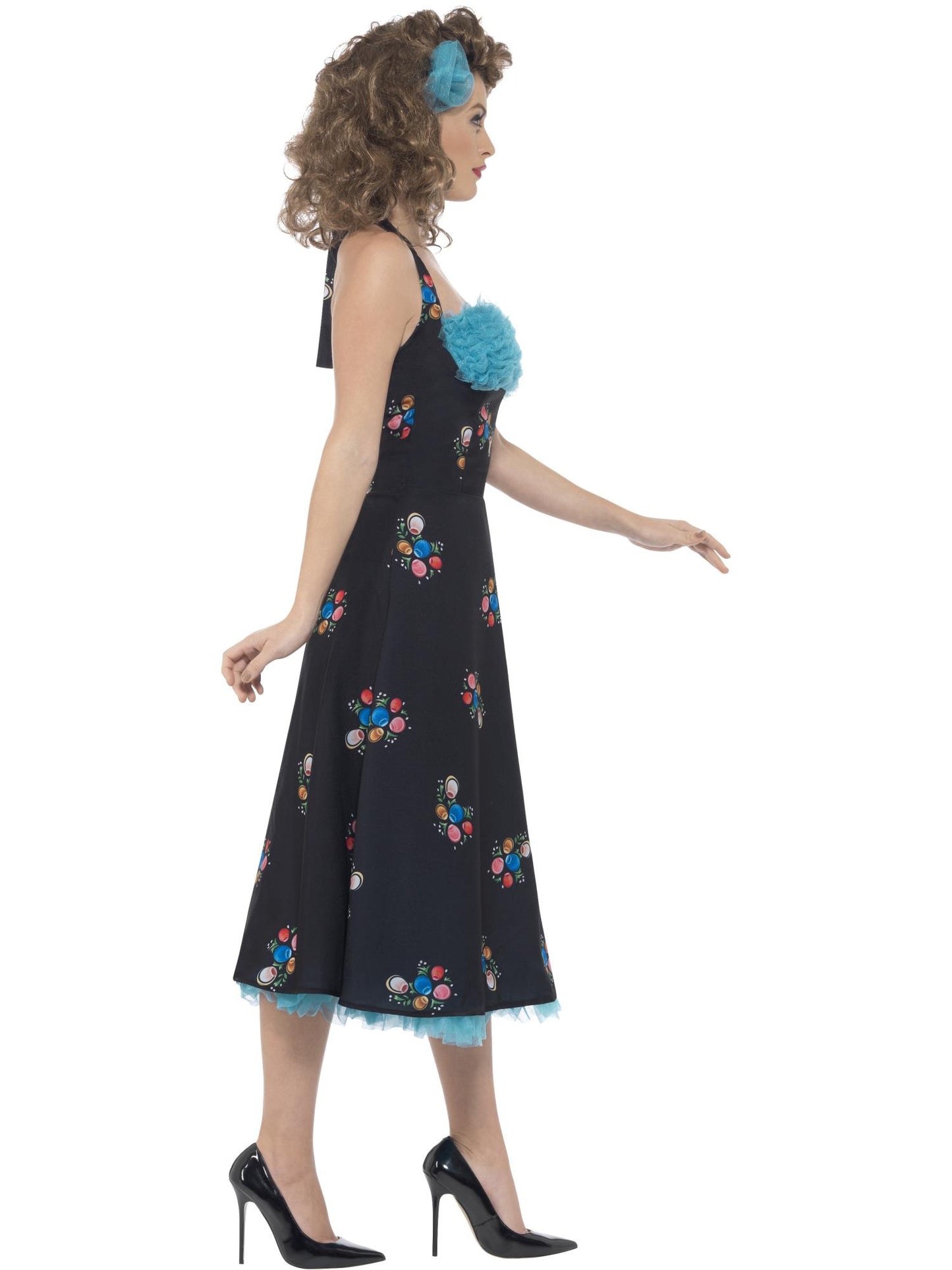 Smiffys MOVIETV Grease Cha Cha DiGregorio Costume, Black CS für Damen