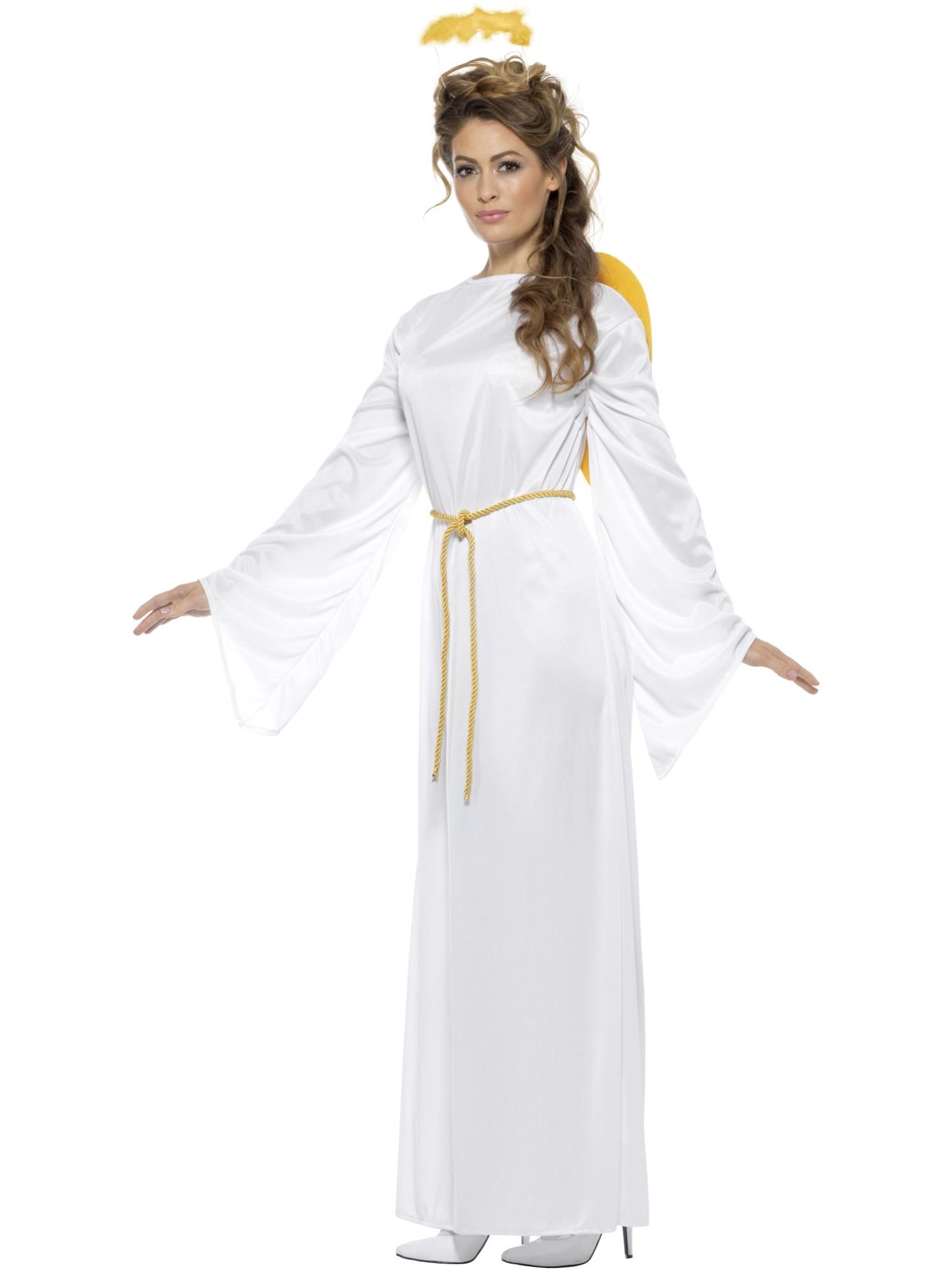 Smiffys Angel Gabriel Costume, Unisex, White CS