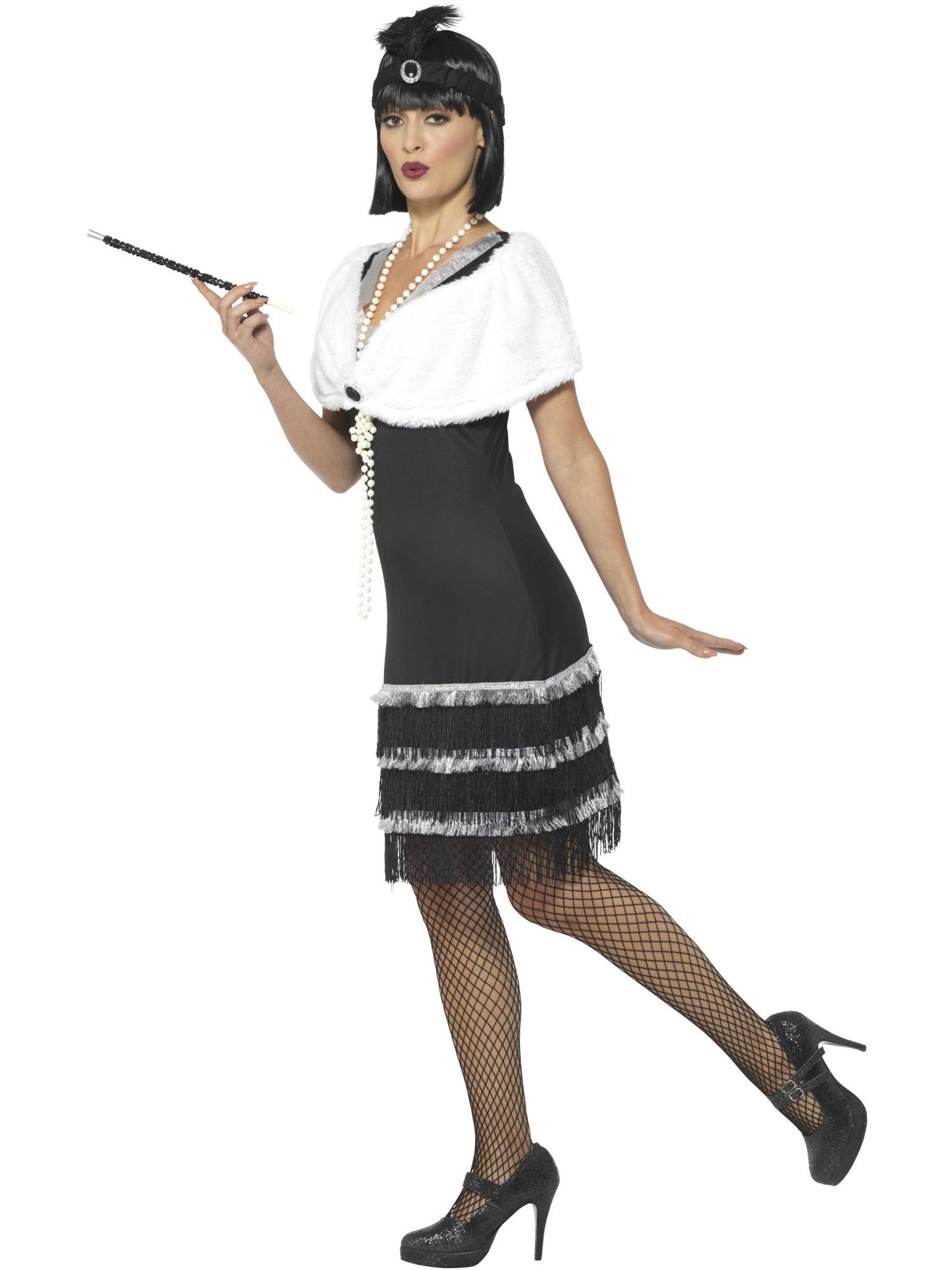 Smiffys Flapper Costume, Black CS für Damen