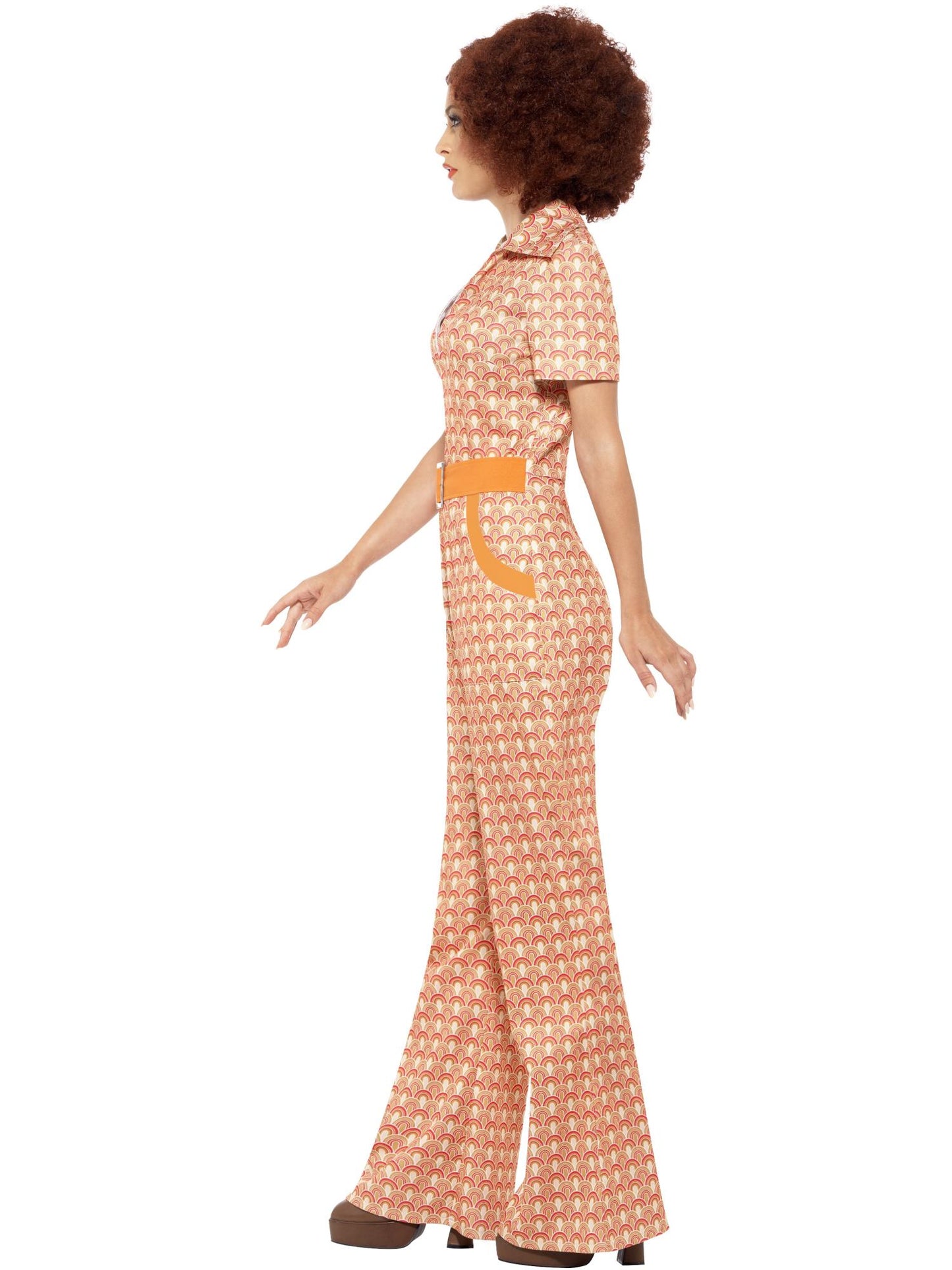 Smiffys 1970S Authentic 70s Chic Costume, Orange CS für Damen