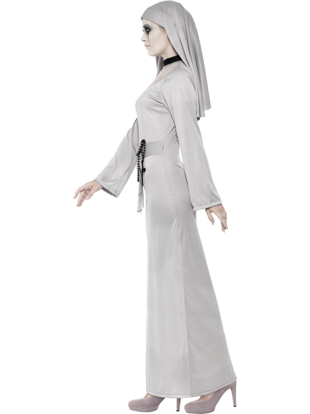Smiffys Gothic Nun Costume, Grey CS für Damen