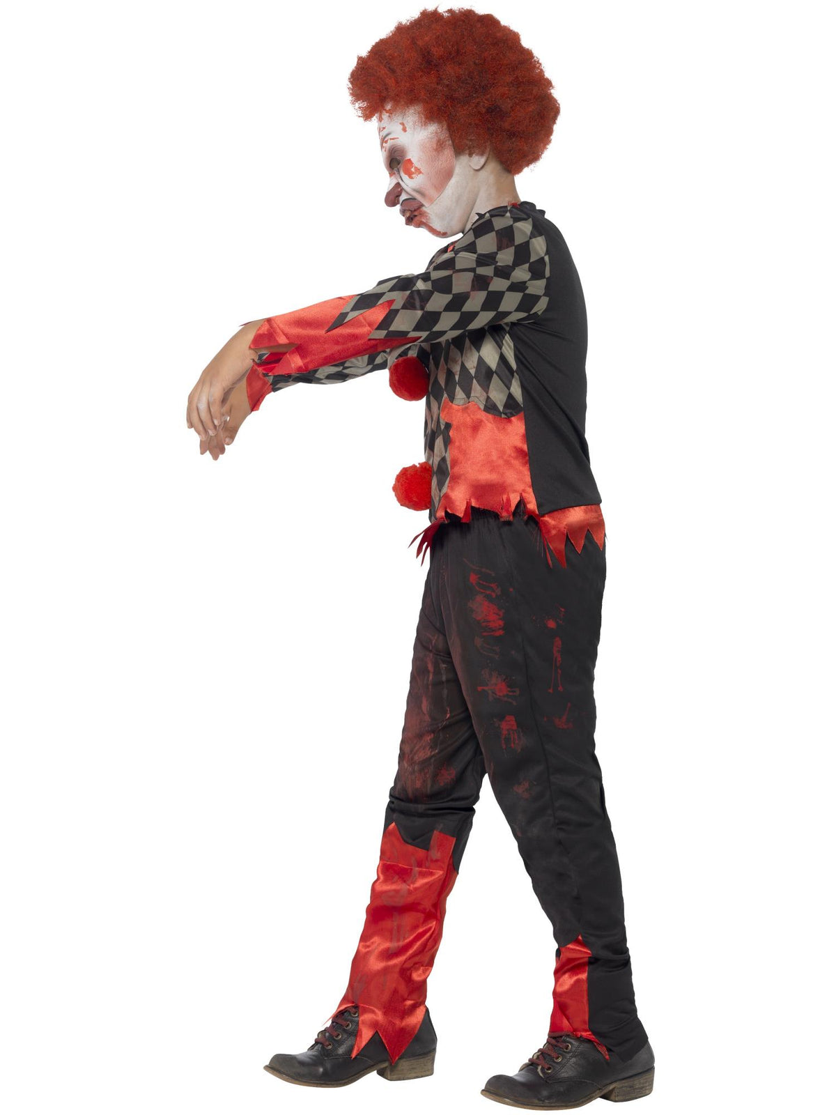 Smiffys Deluxe Zombie Clown Costume, Red & Green CS für Unisex
