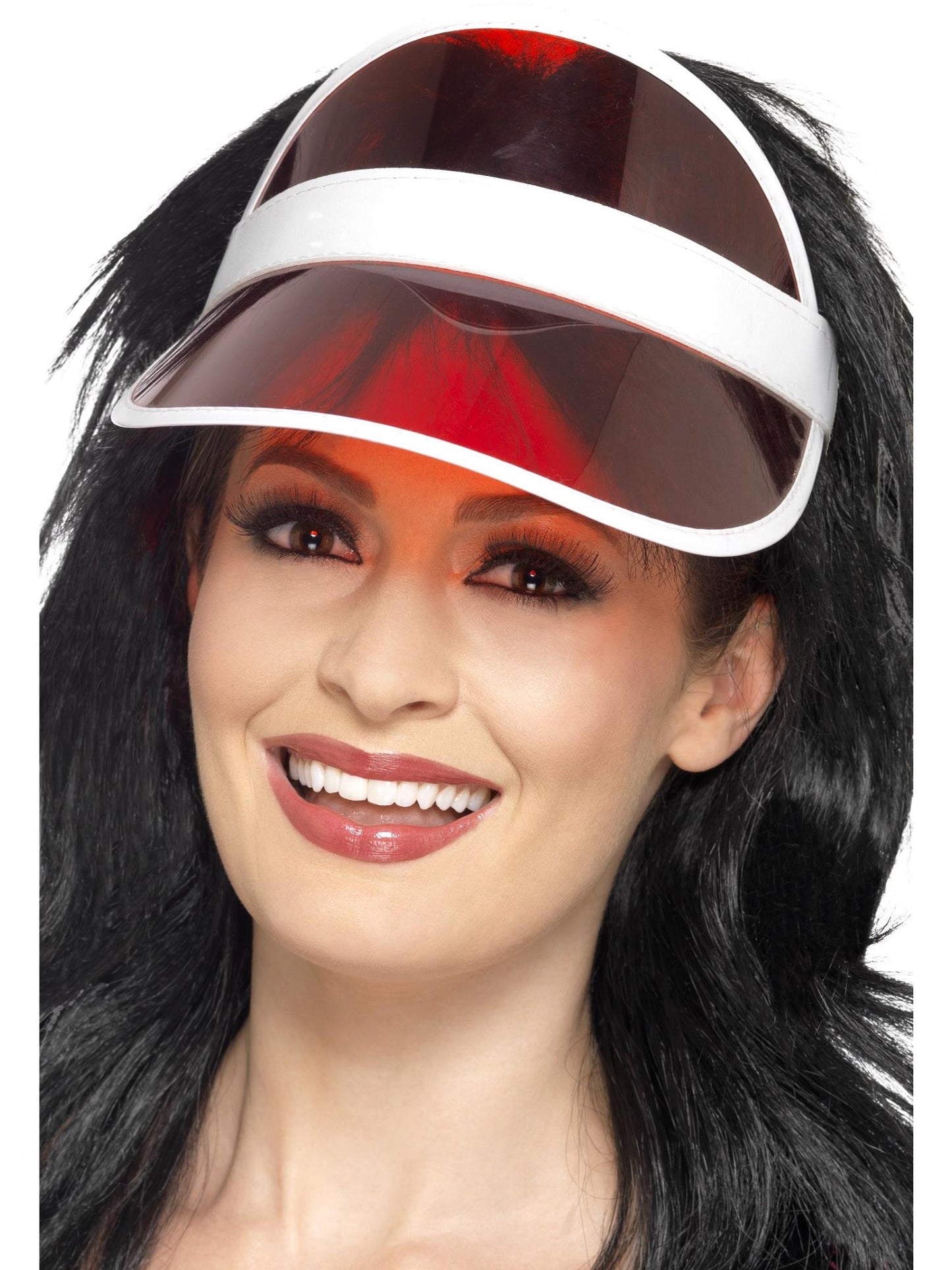 Smiffys 1980S 80s Sun Visor, Red HA für Unisex