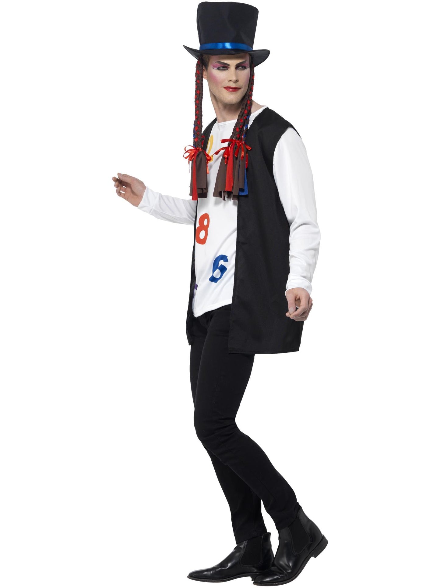 Smiffys MUSICICONS 80s Pop Star Costume, Multi-Coloured CS für Unisex