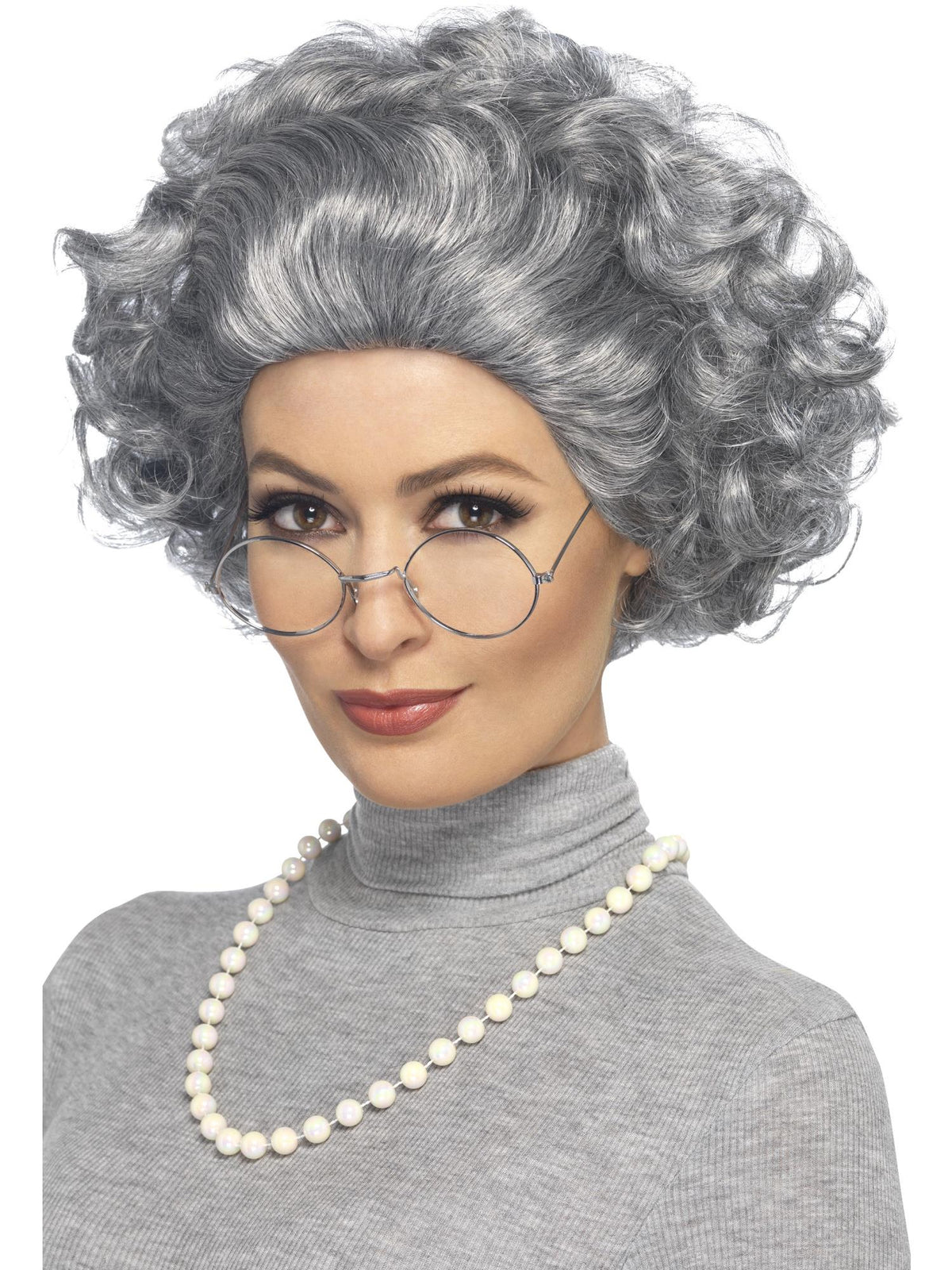 Smiffys Granny Kit, Grey WI für Unisex
