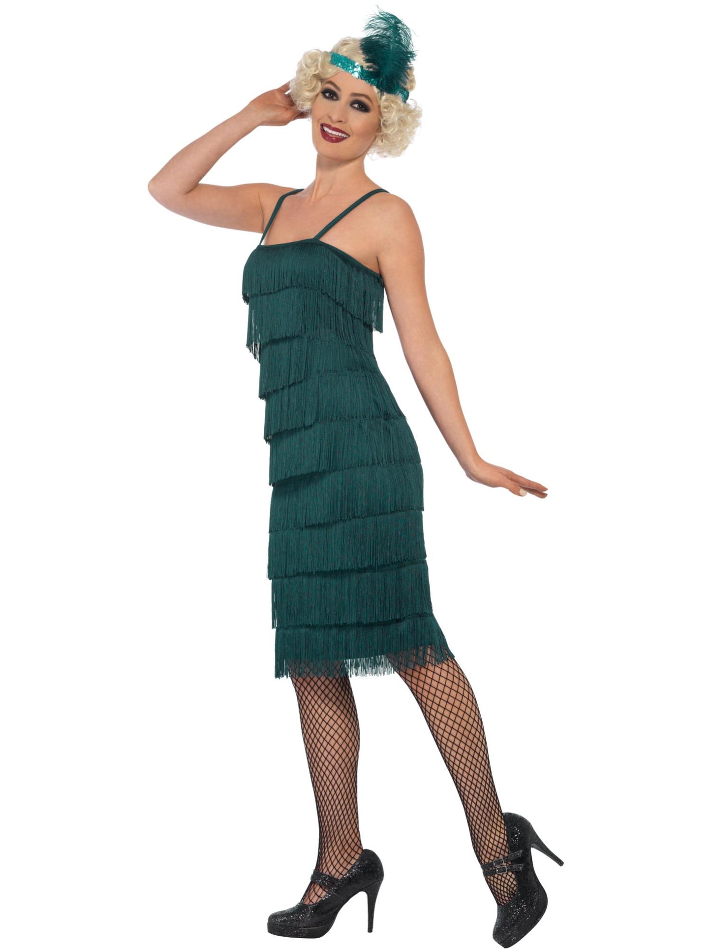 Smiffys Flapper Costume, Green CS für Damen