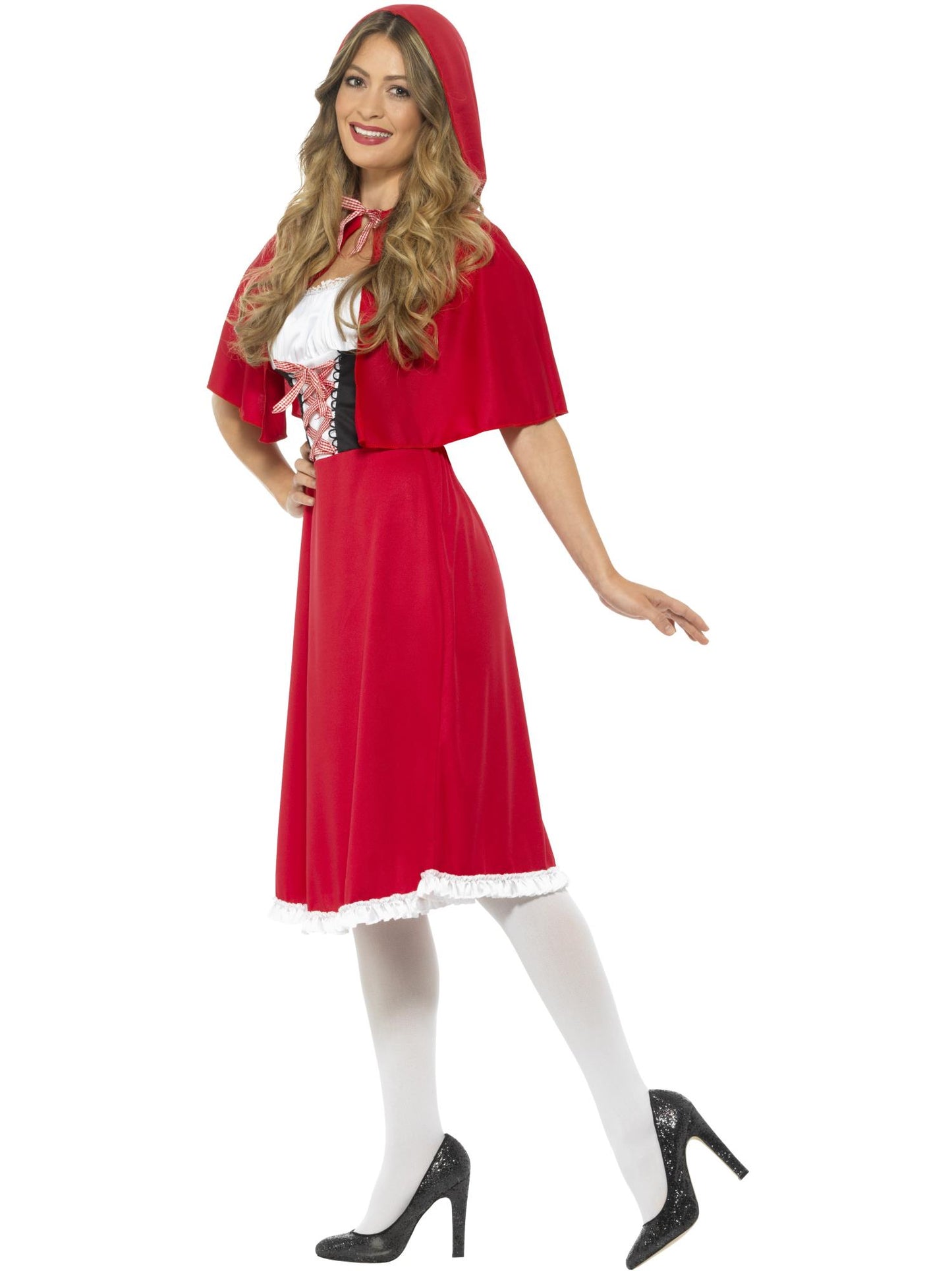 Smiffys REDRIDING Red Riding Hood Costume, Red CS für Damen