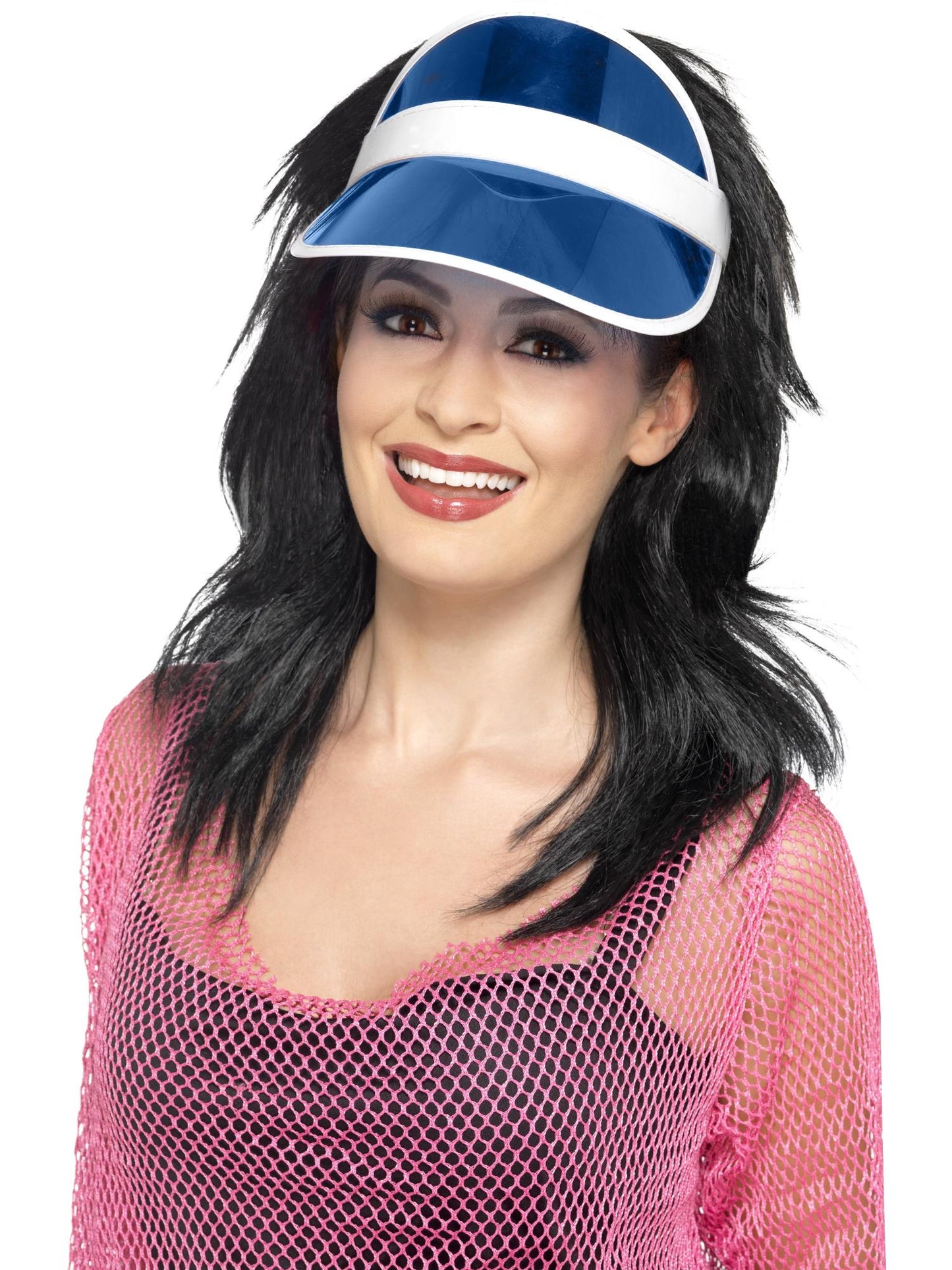 Smiffys 1980S 80s Sun Visor, Blue HA für Unisex