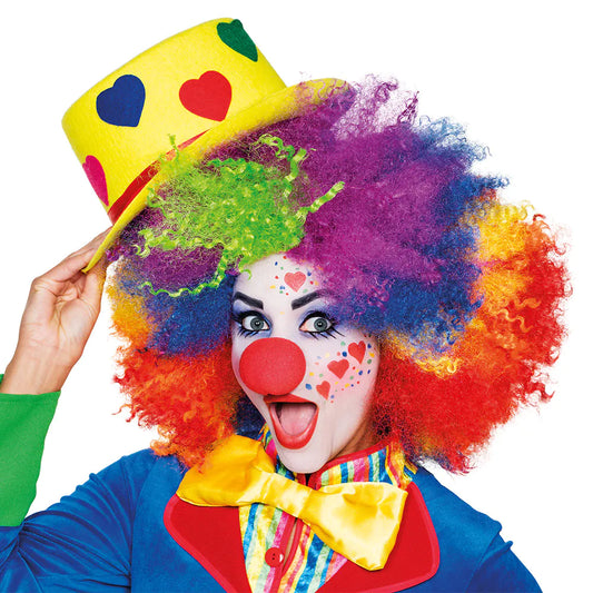 Schminkset Clown (Clownsnase, Schminkfarben, Schwamm, und Pinsel)