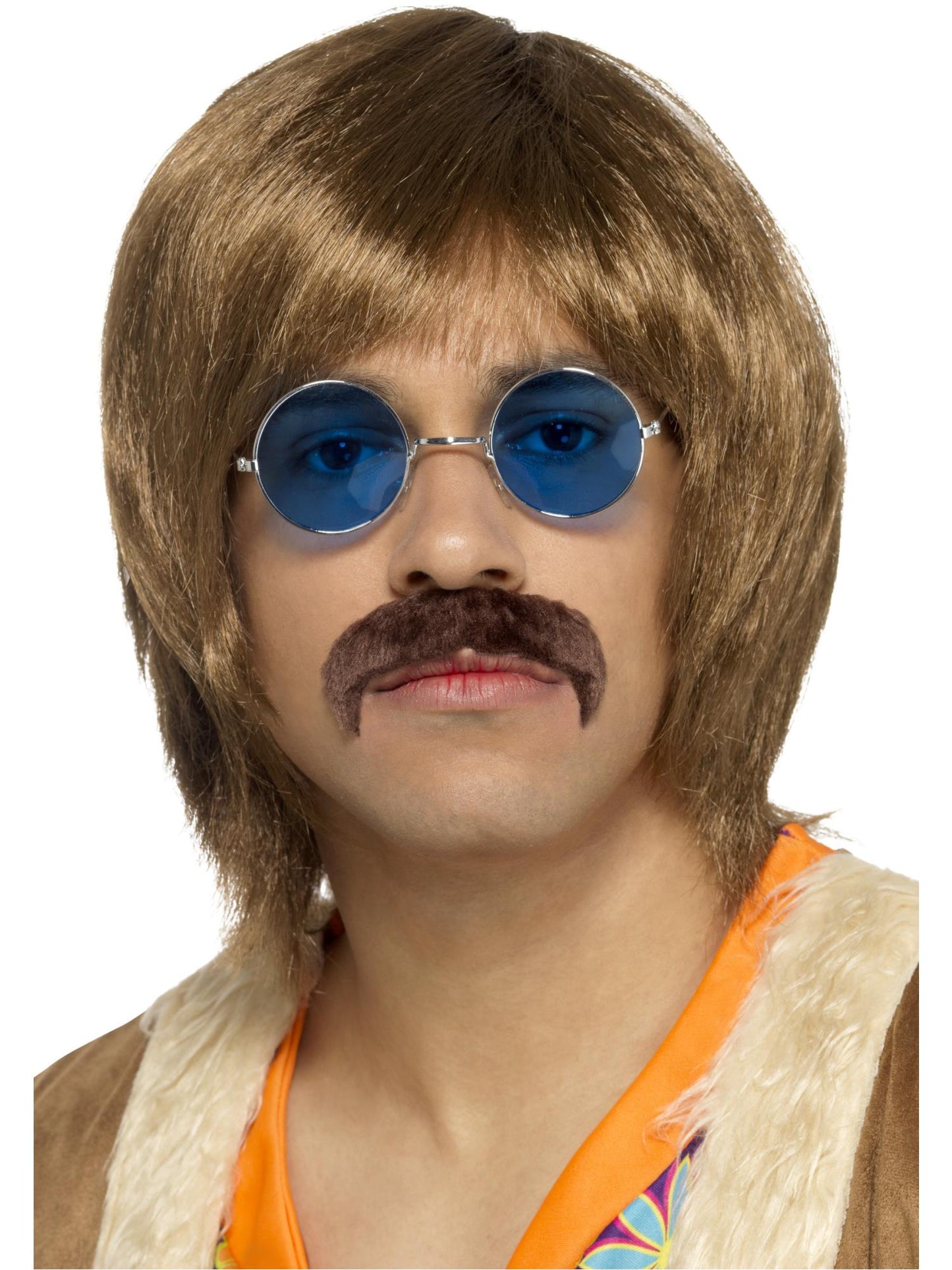 Smiffys 60s Hippie Kit, Brown WI für Herren