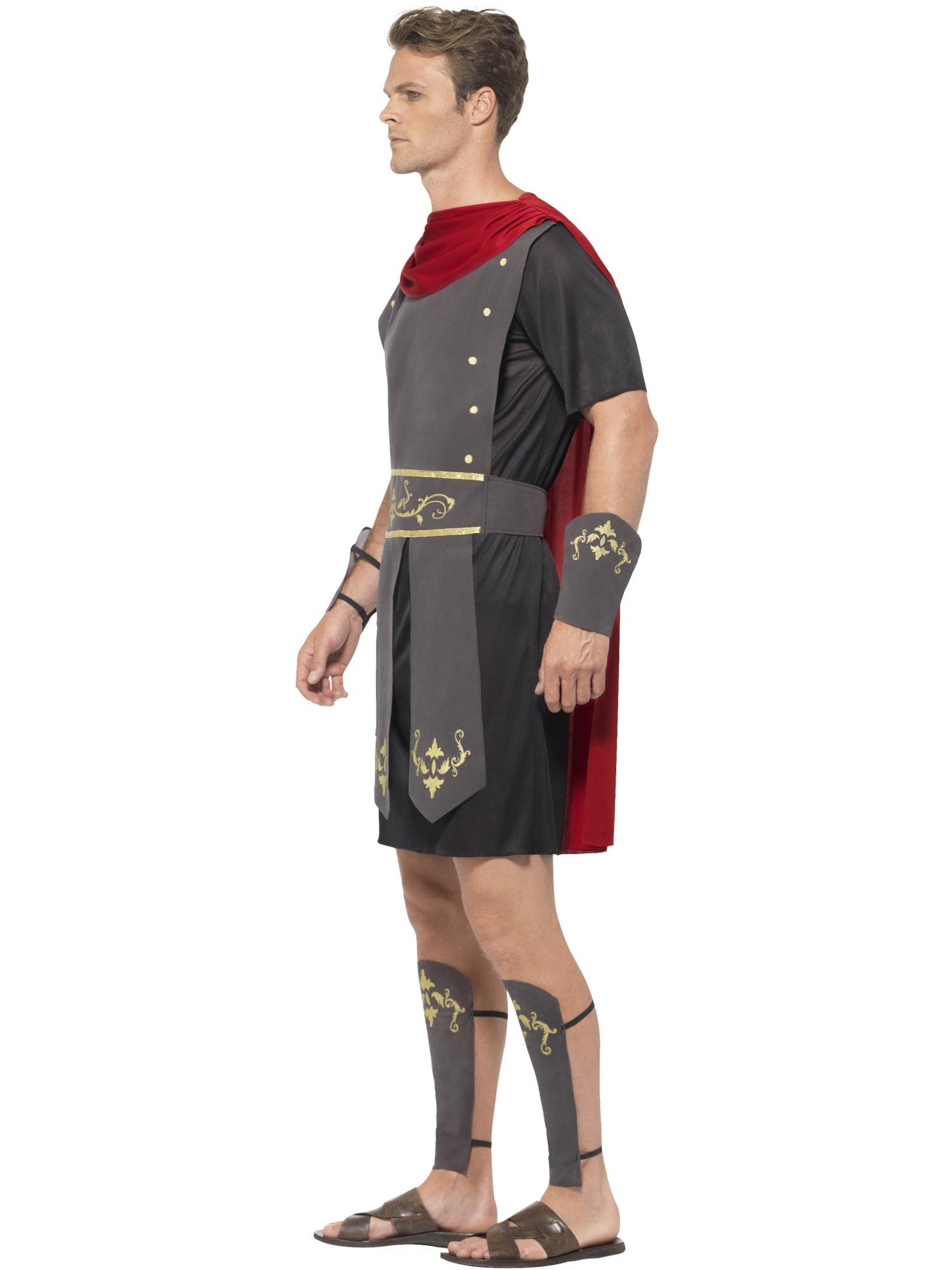 Smiffys Roman Gladiator Costume, Black CS für Herren
