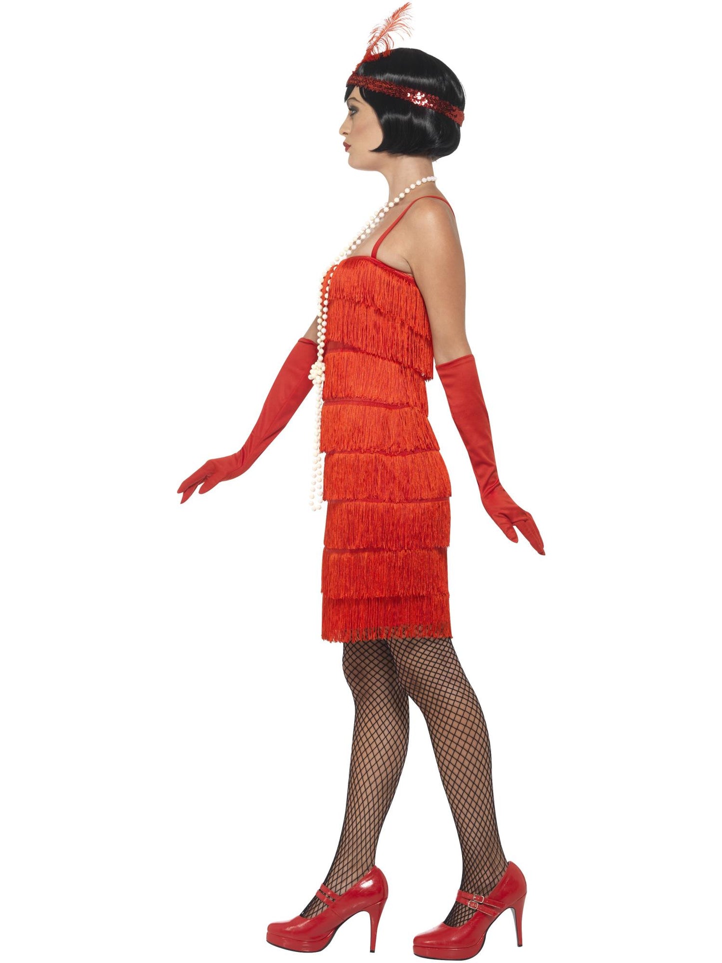 Smiffys Flapper Costume, Red CS für Damen