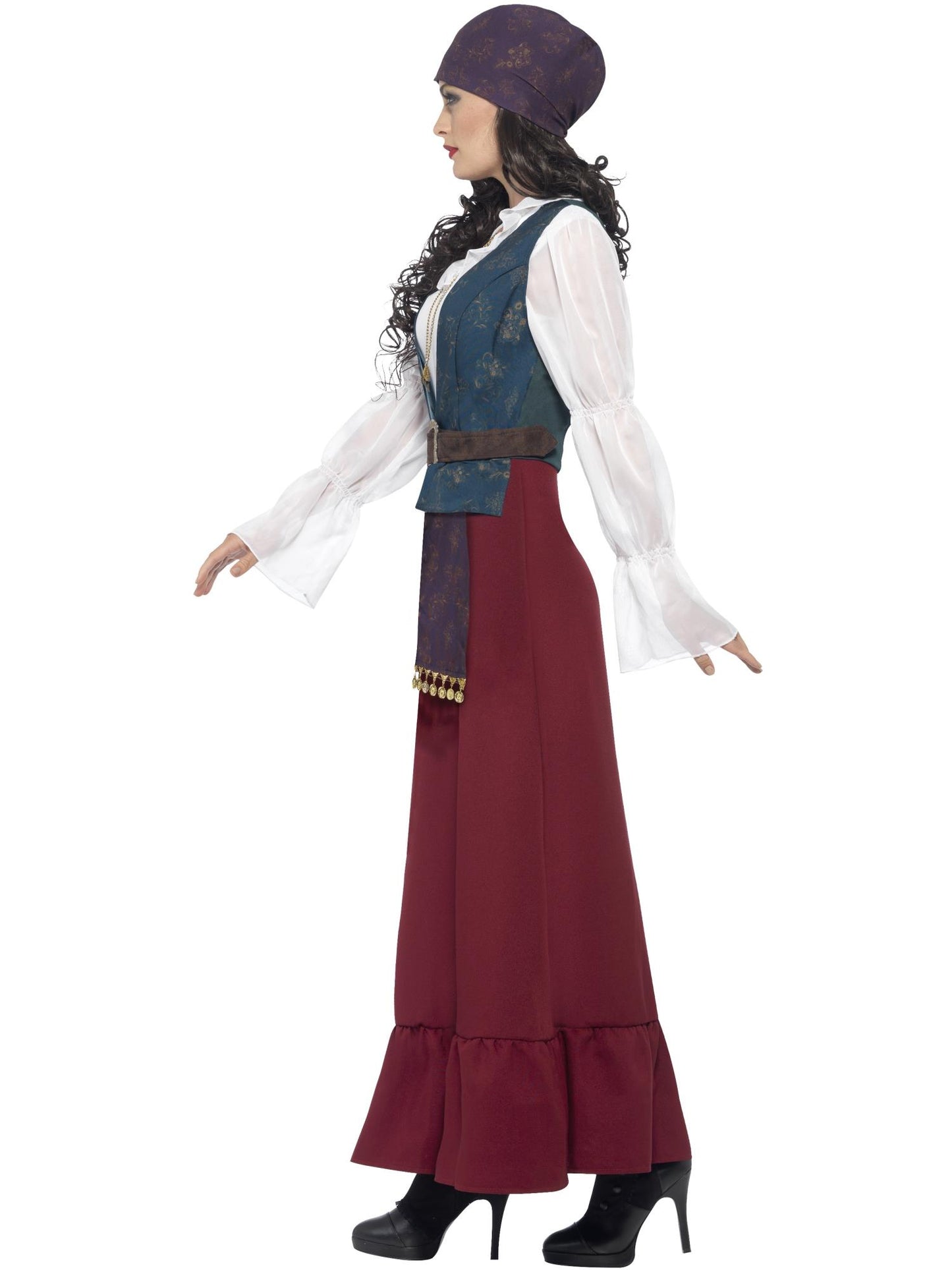 Smiffys Deluxe Pirate Buccaneer Beauty Costume, Purple CS für Damen