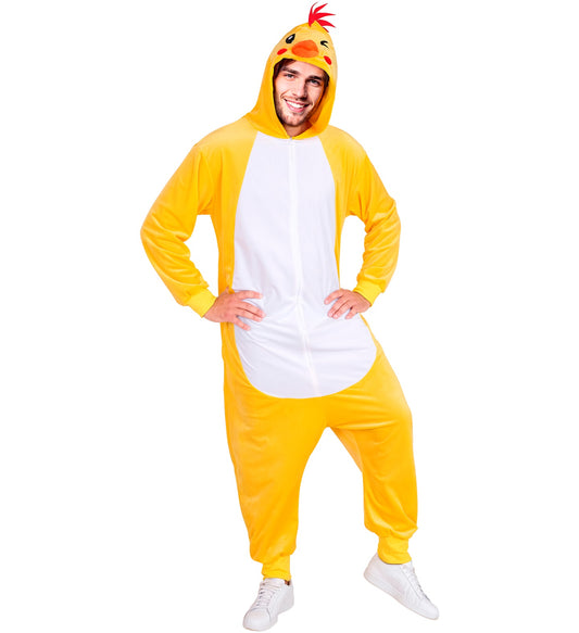Plüsch Huhn Kostüm Overall Onesie mit Kapuze